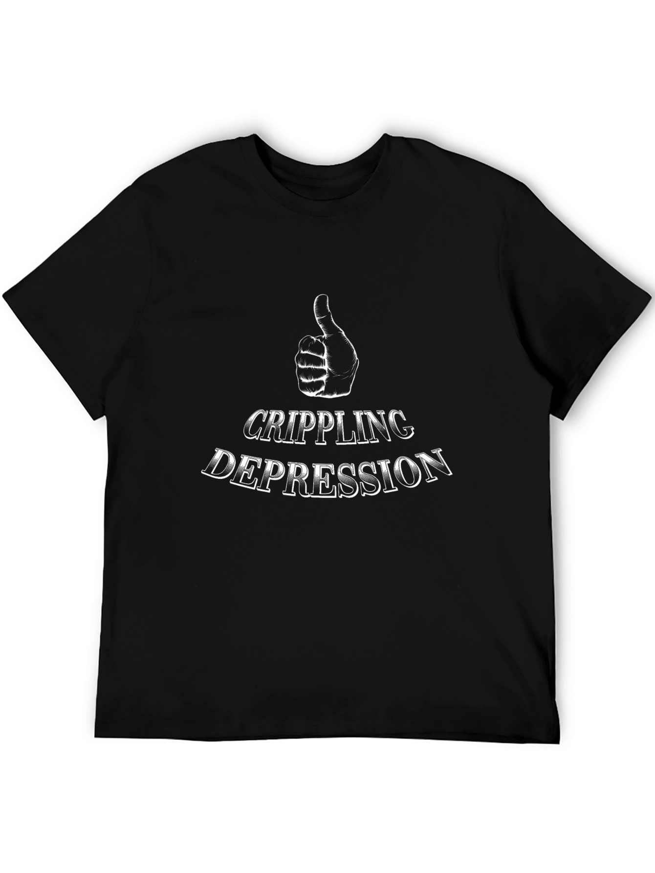 Black Crippling Depression T-Shirt view 5