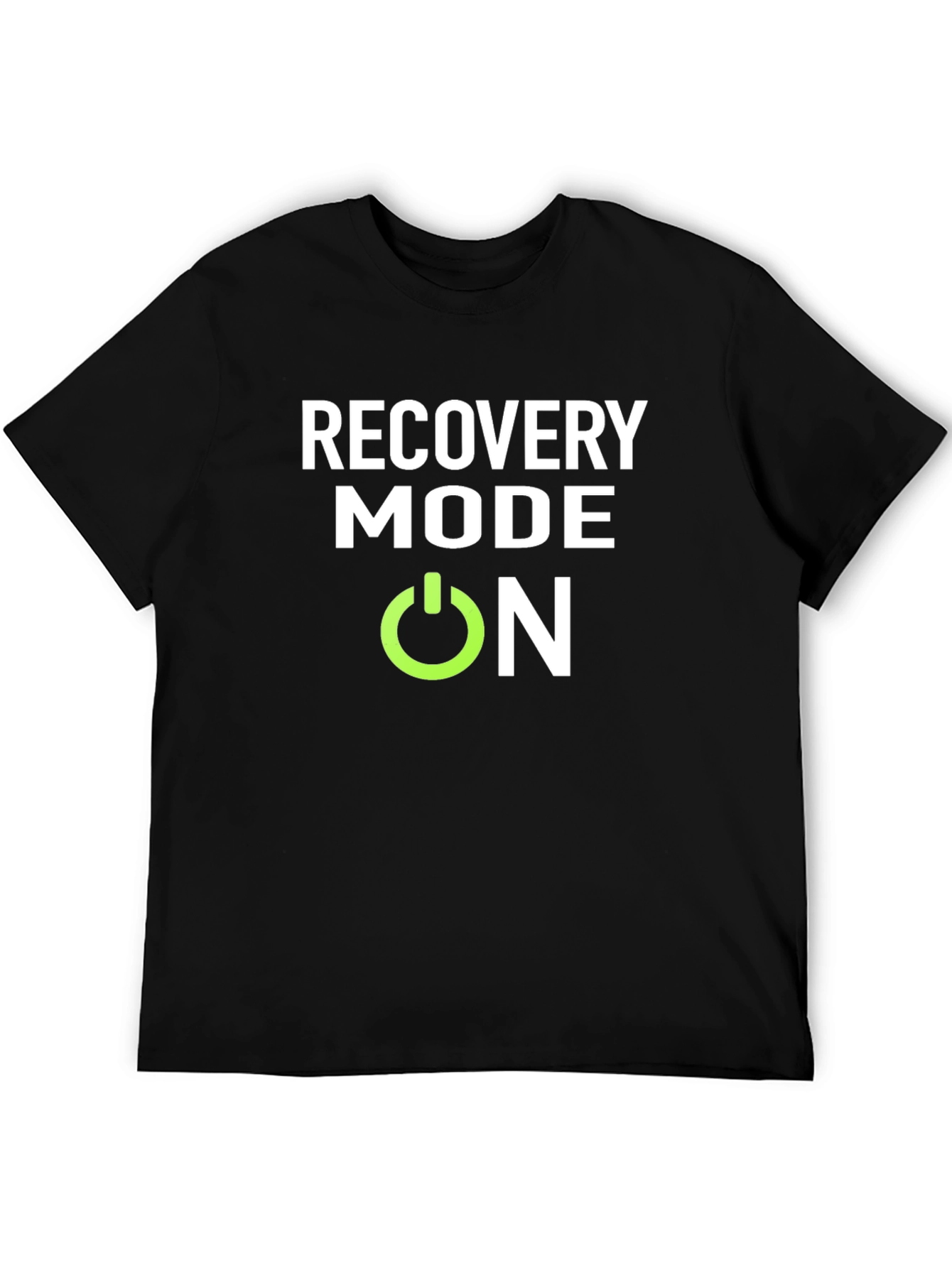 Black Recovery Mode On Black T-Shirt view 5