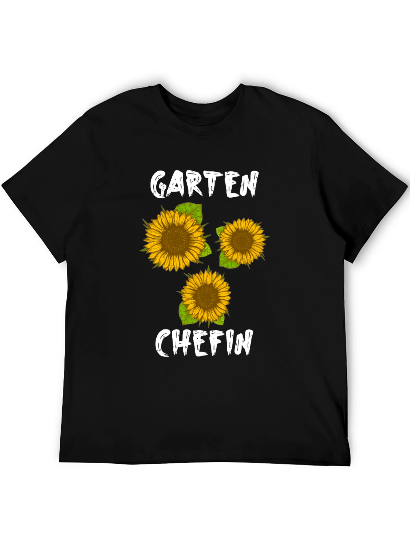 Black Garten Chefin Sunflower Graphic T-Shirt view 5
