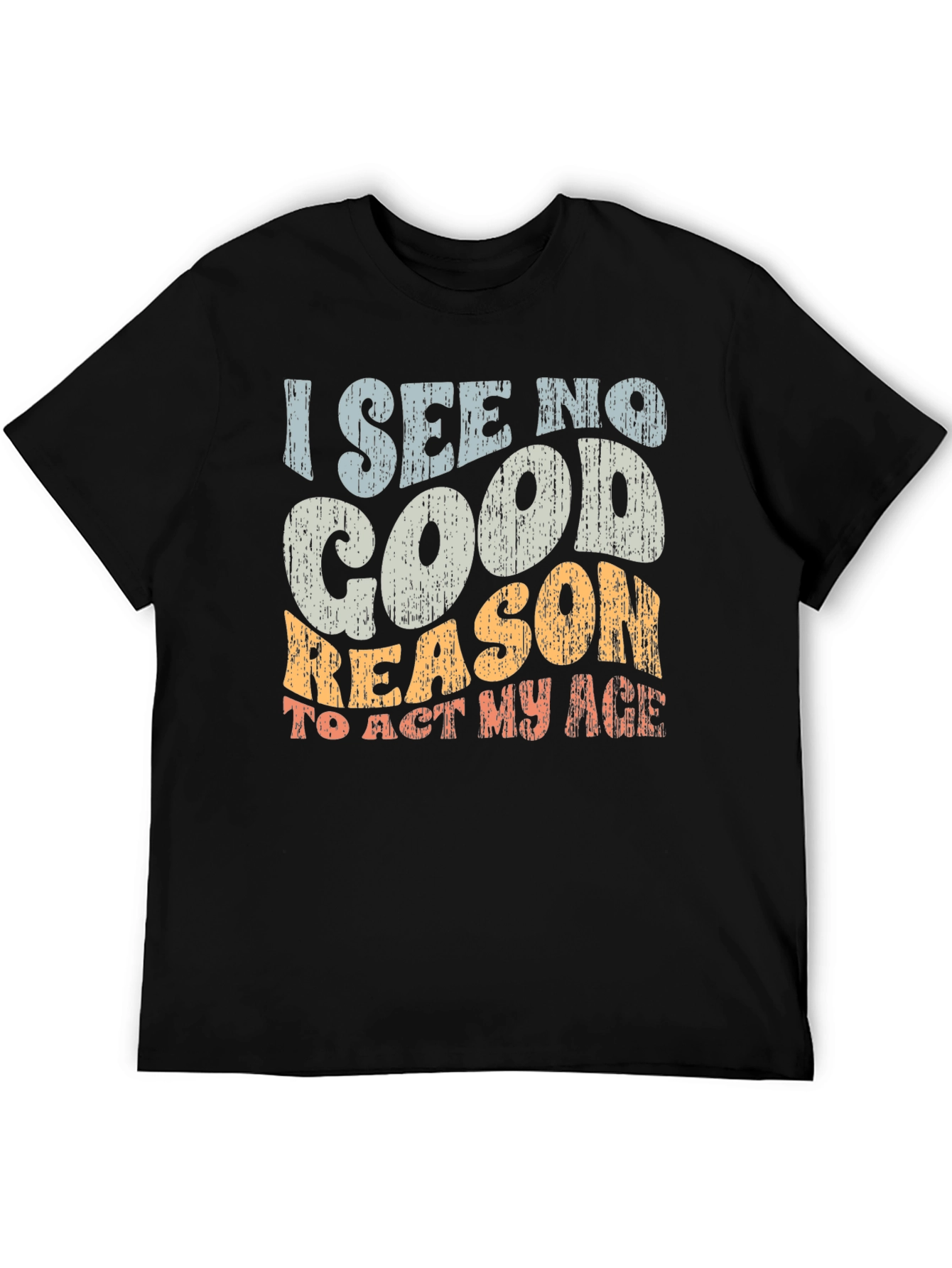 Black Funny Graphic T-Shirt - I See No Good Reason view 5
