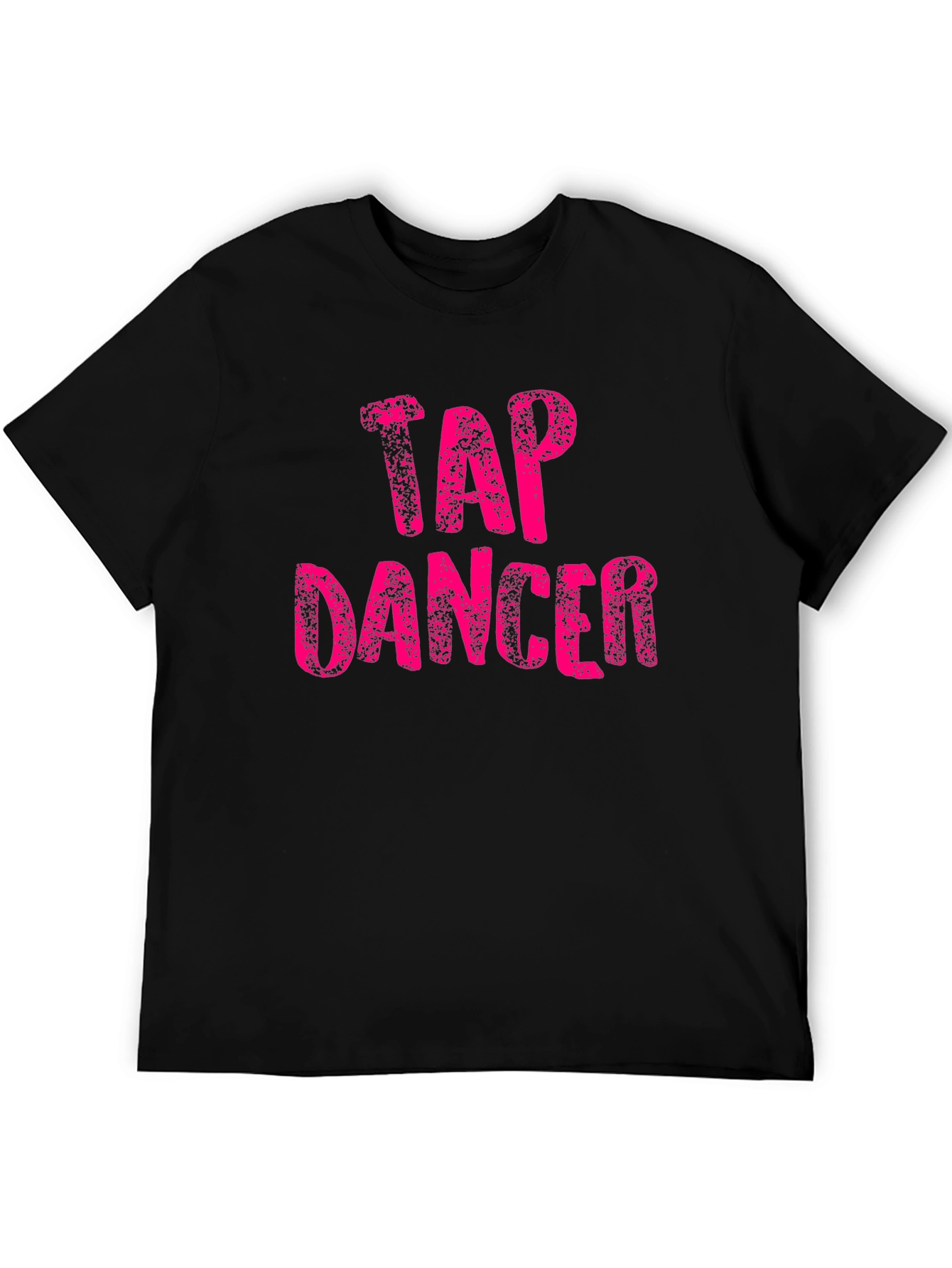 Black Tap Dancer T-Shirt - Unique Pink Graphic Tee view 5