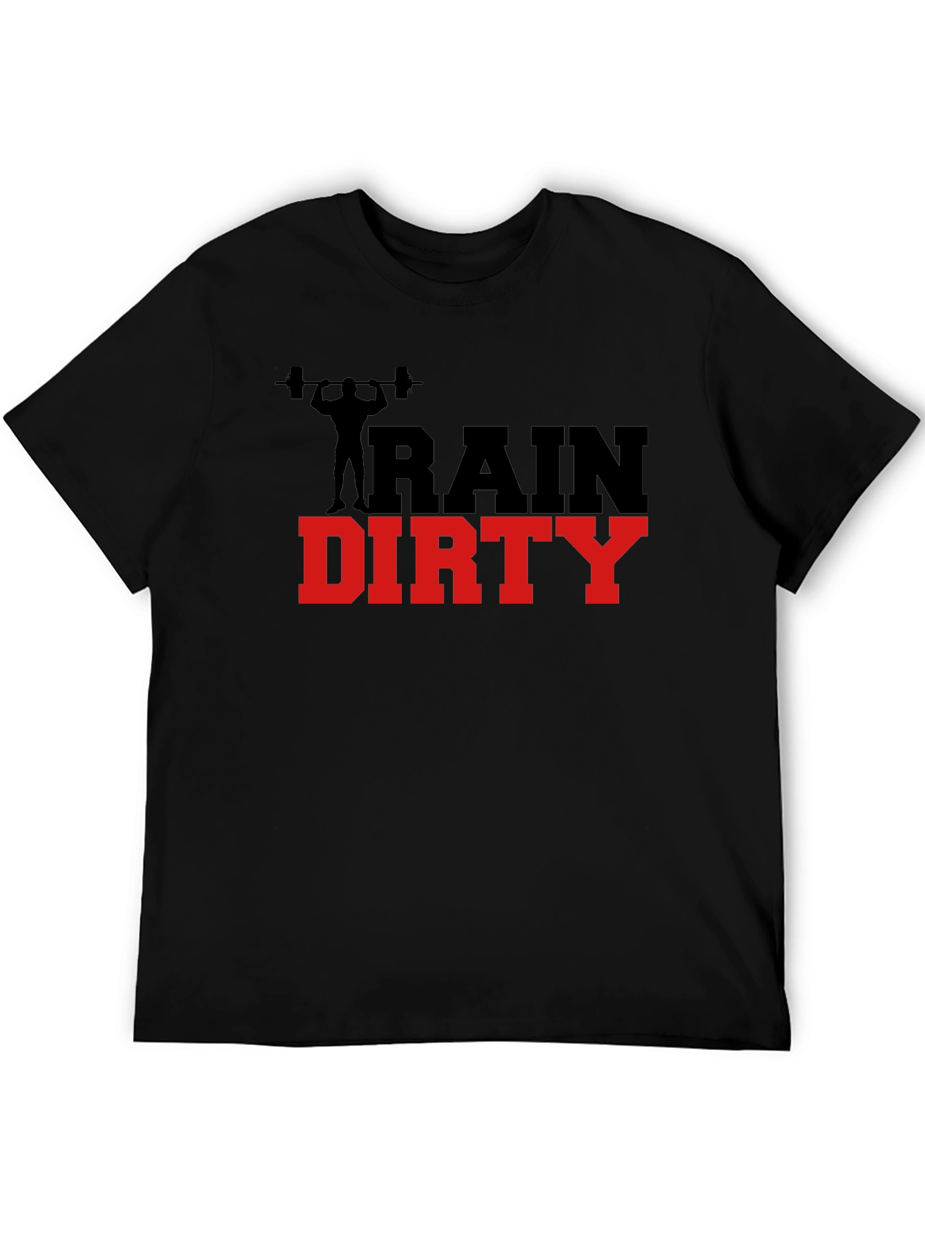 Black Train Dirty Graphic Tee - Fitness Apparel view 5