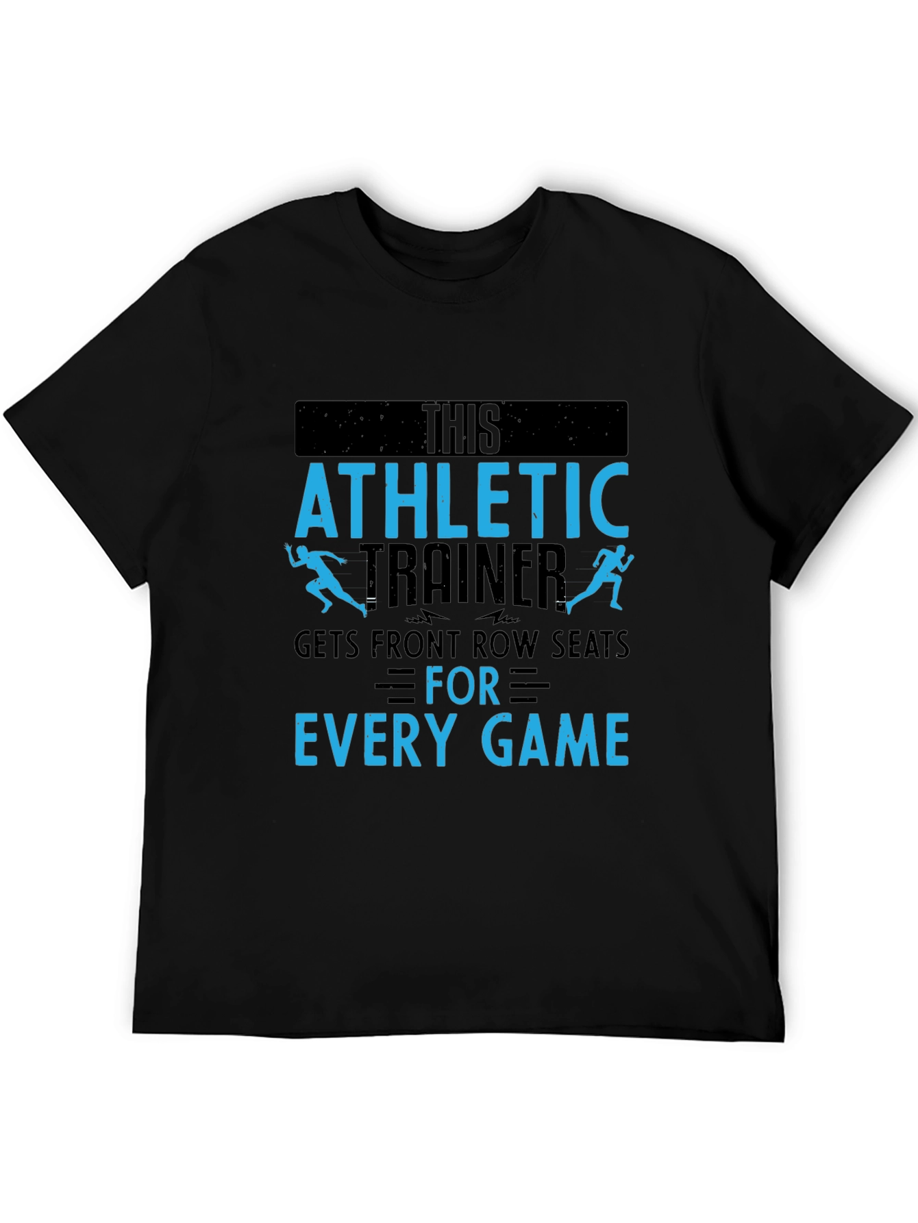 Black Athletic Trainer T-Shirt - Front Row Seats view 5