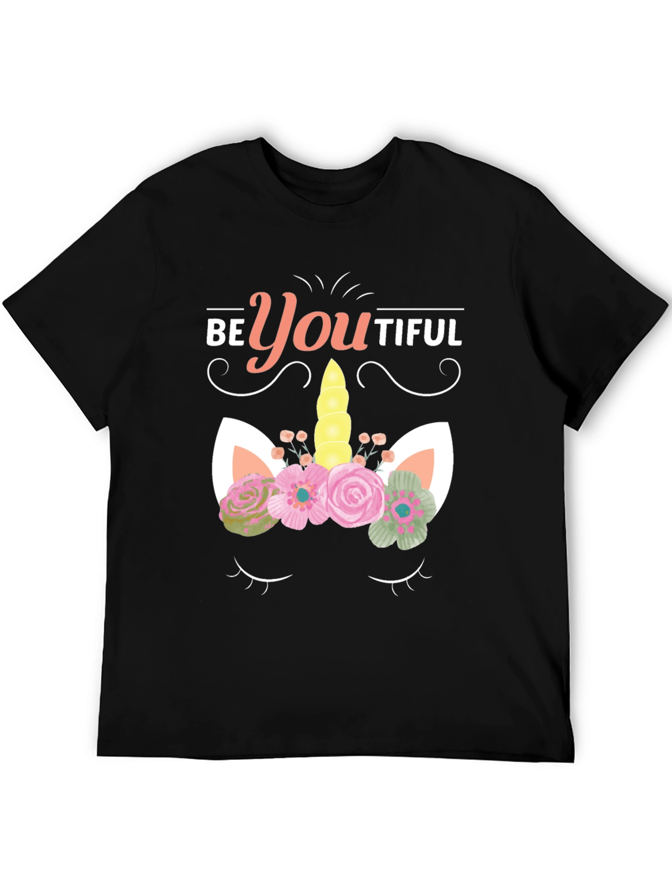 BeYOUtiful Unicorn Graphic Tee - Black - 5