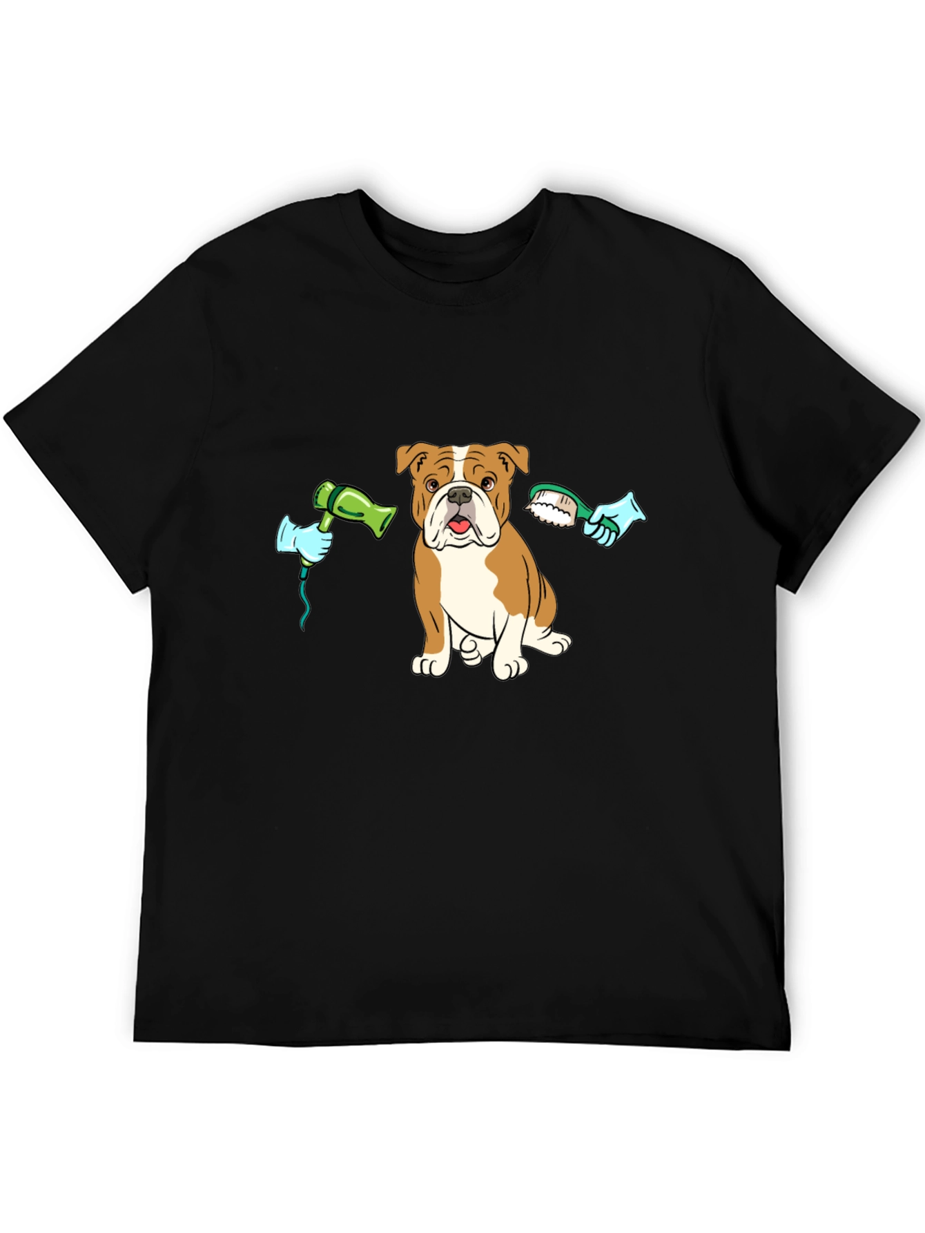 Black Dog Grooming T-Shirt view 5