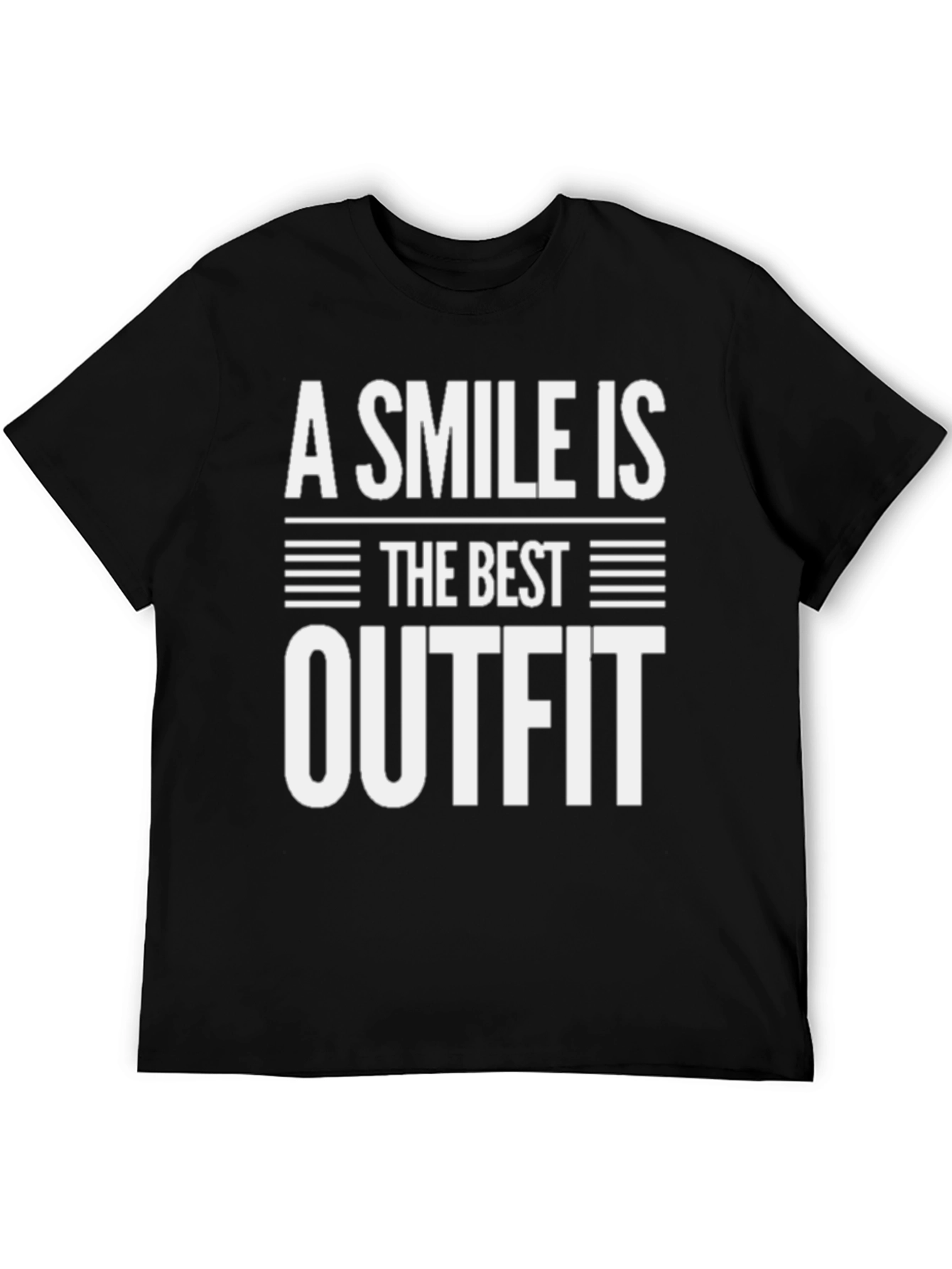 Black Smile is the Best Outfit Black T-Shirt view 5