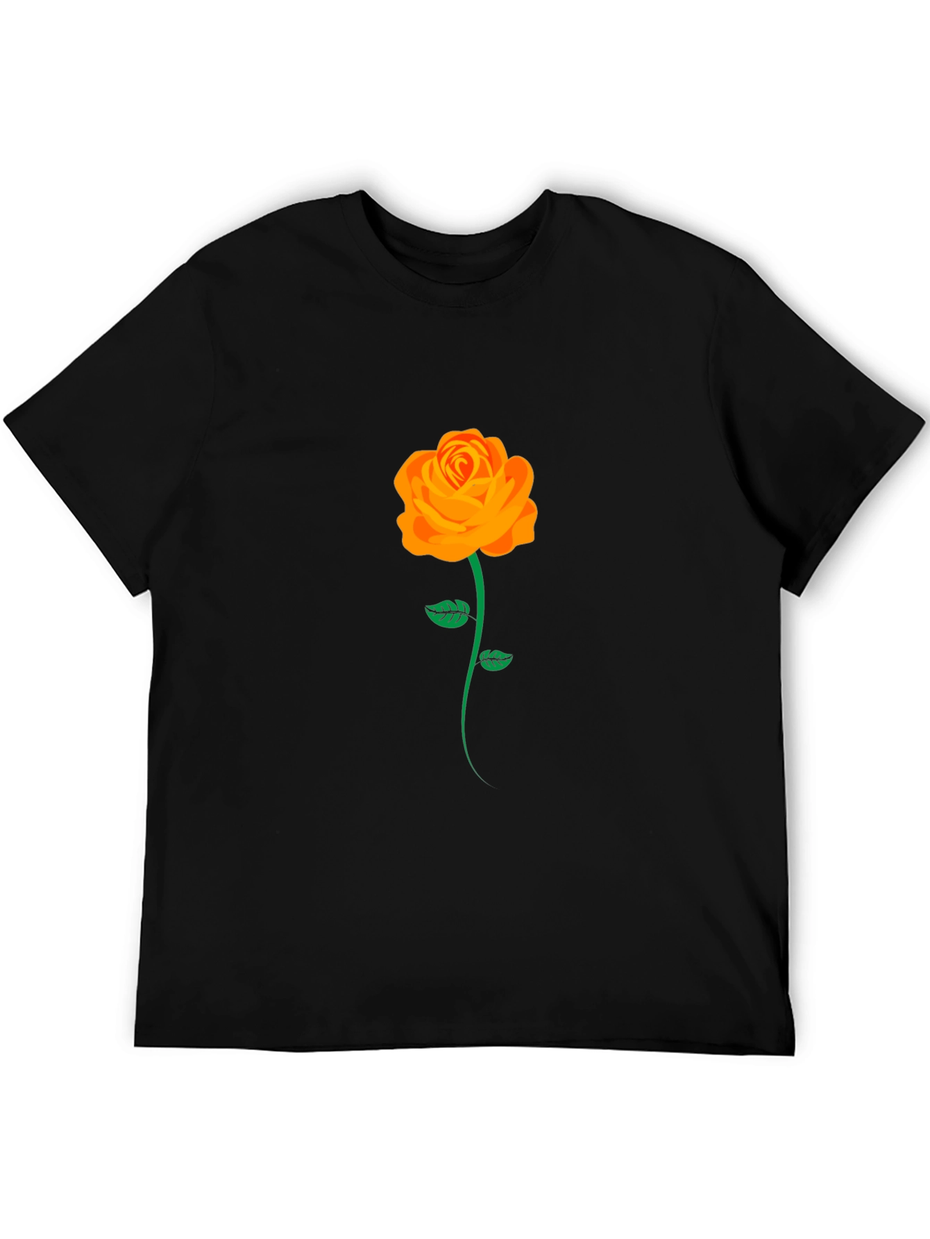 Black Rose Graphic Black T-Shirt view 5