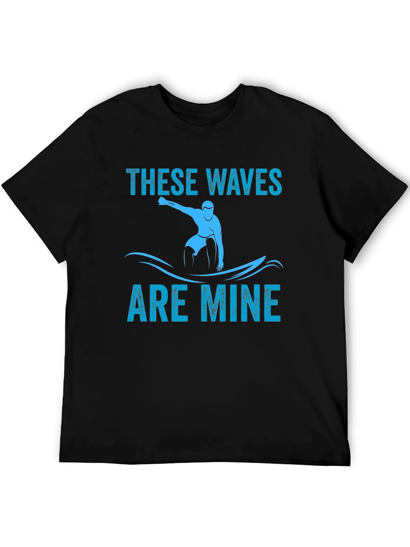 Black These Waves Are Mine Graphic T-Shirt view 5