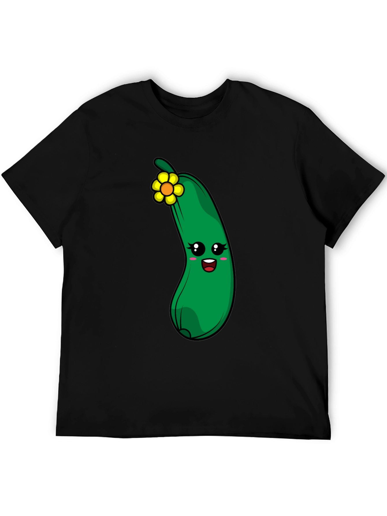 Funny Zucchini Flower Graphic T-Shirt - 5