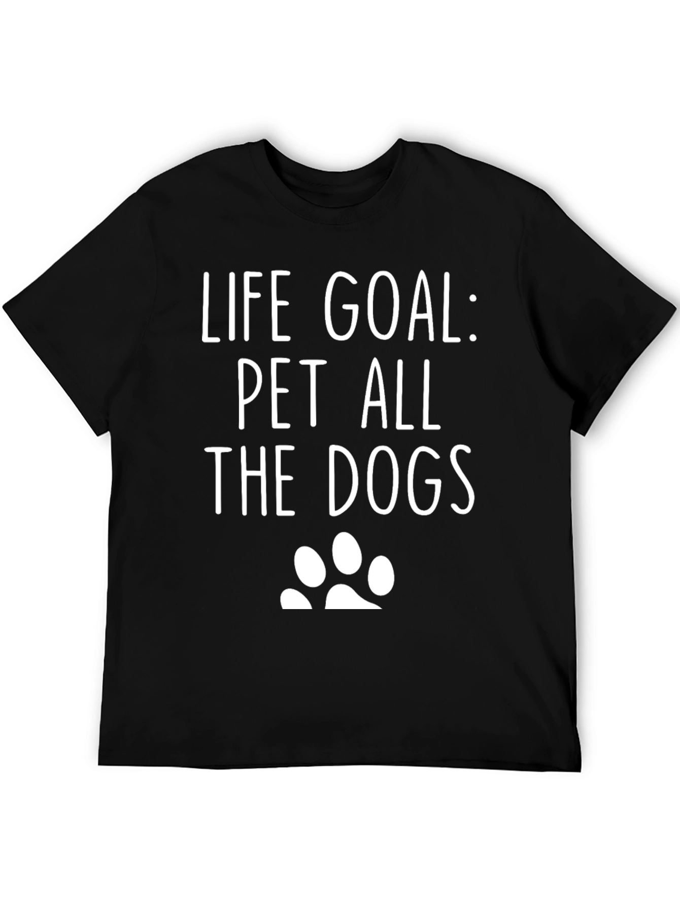 Black Life Goal: Pet All The Dogs Graphic Tee view 5