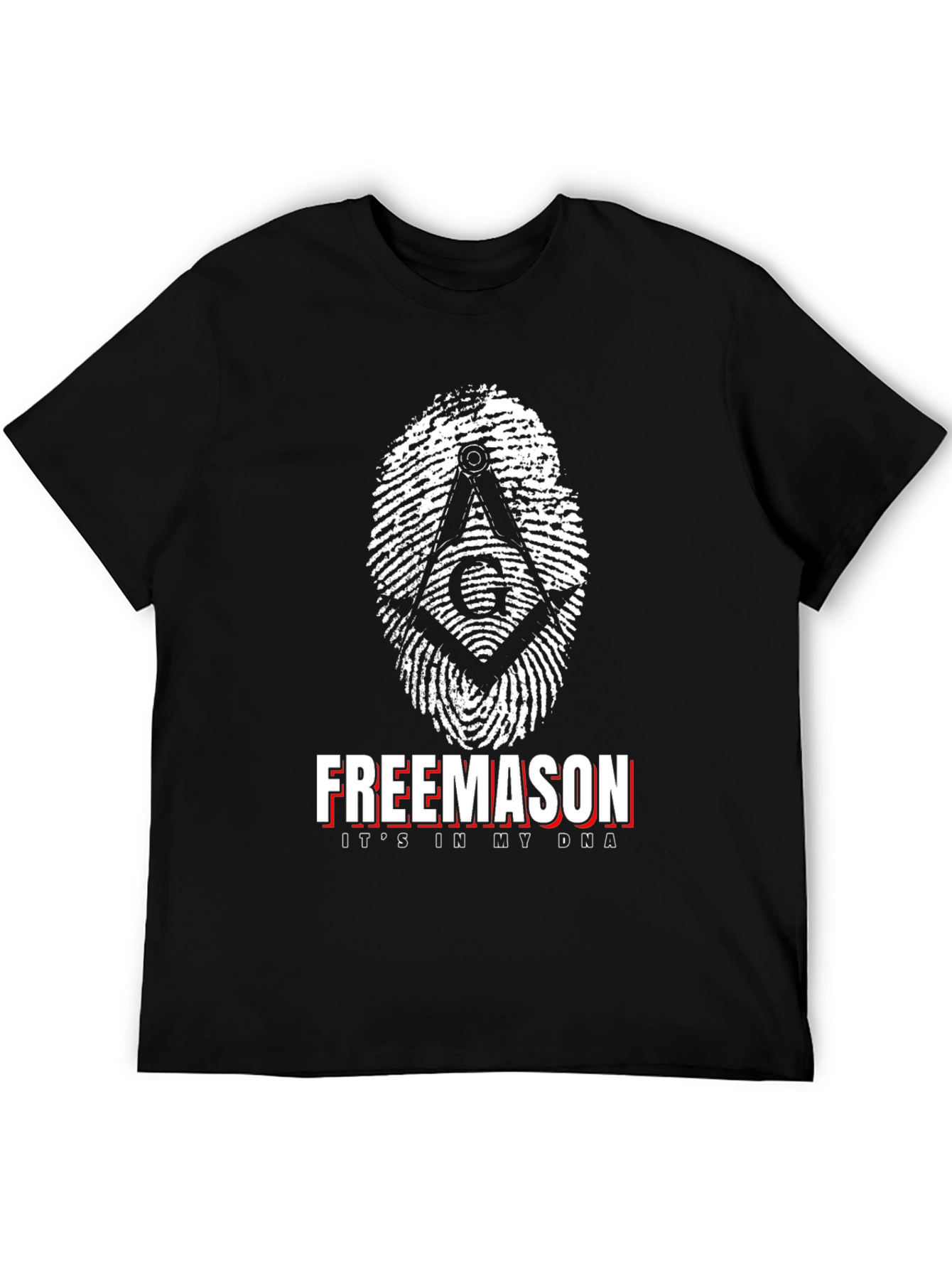 Black Freemason DNA T-Shirt Black view 5