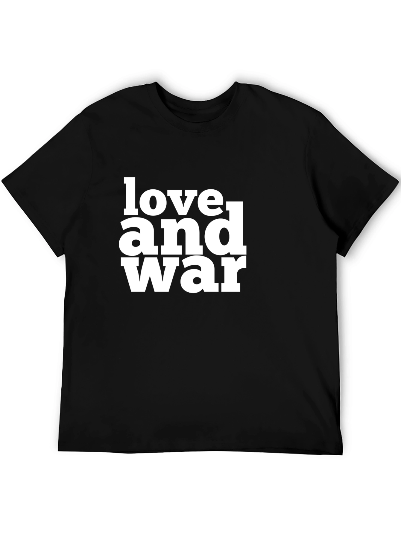 Black Love and War Graphic T-Shirt - Bold Statement Tee view 5
