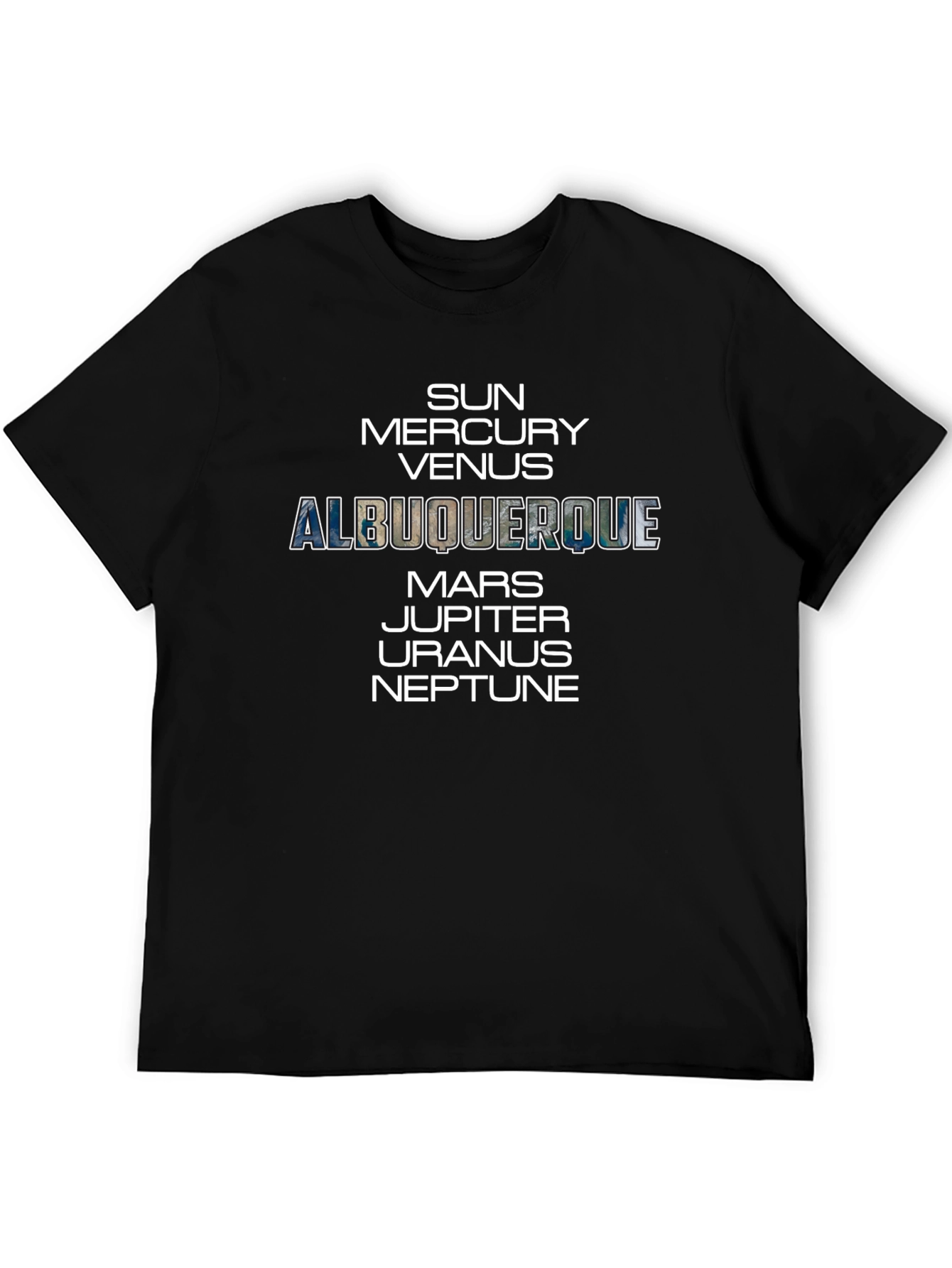 Albuquerque Planets Black Graphic Tee - 5