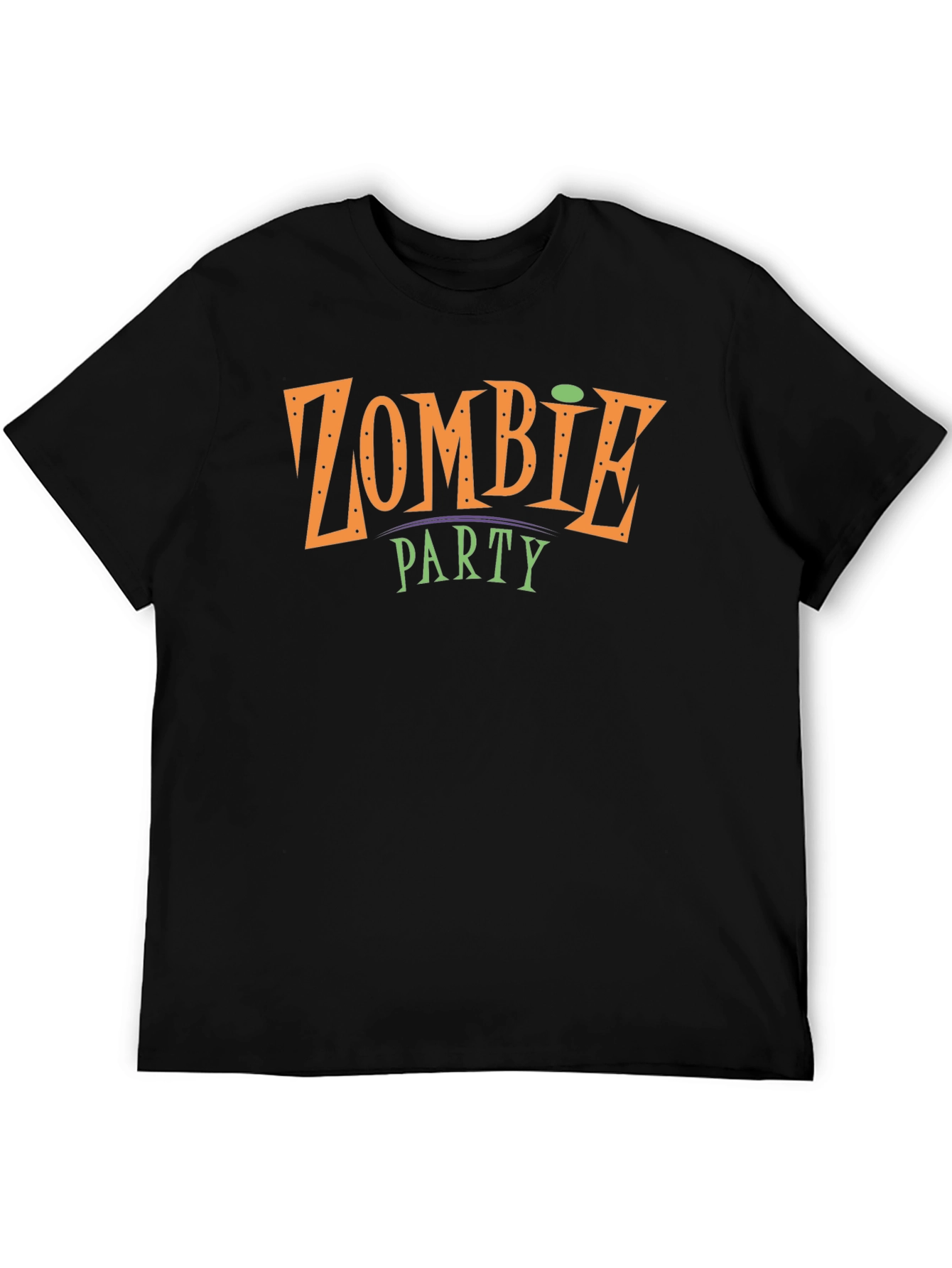 Black Zombie Party T-Shirt - Halloween Tee view 5