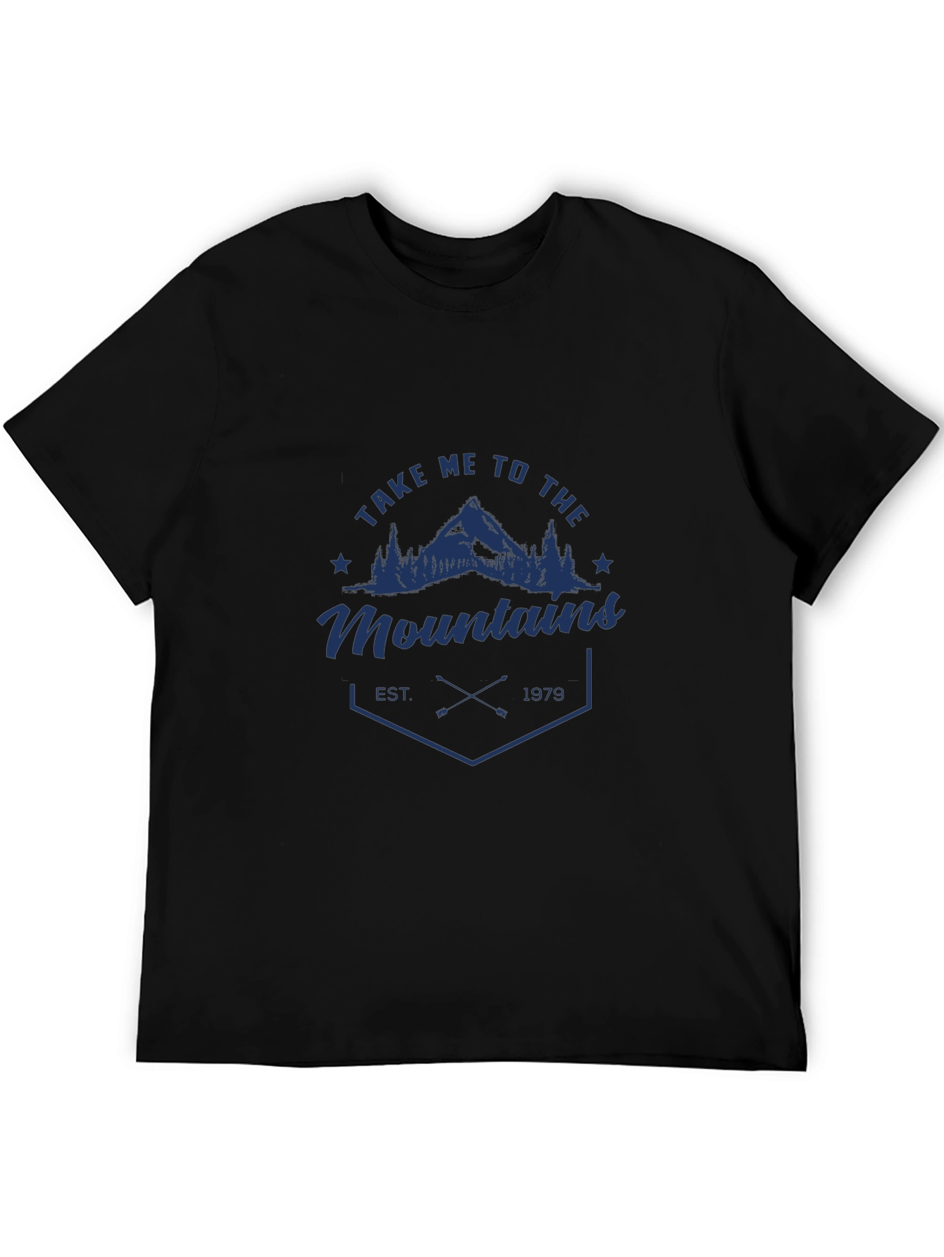 Black Take Me To The Mountains Graphic Tee view 5