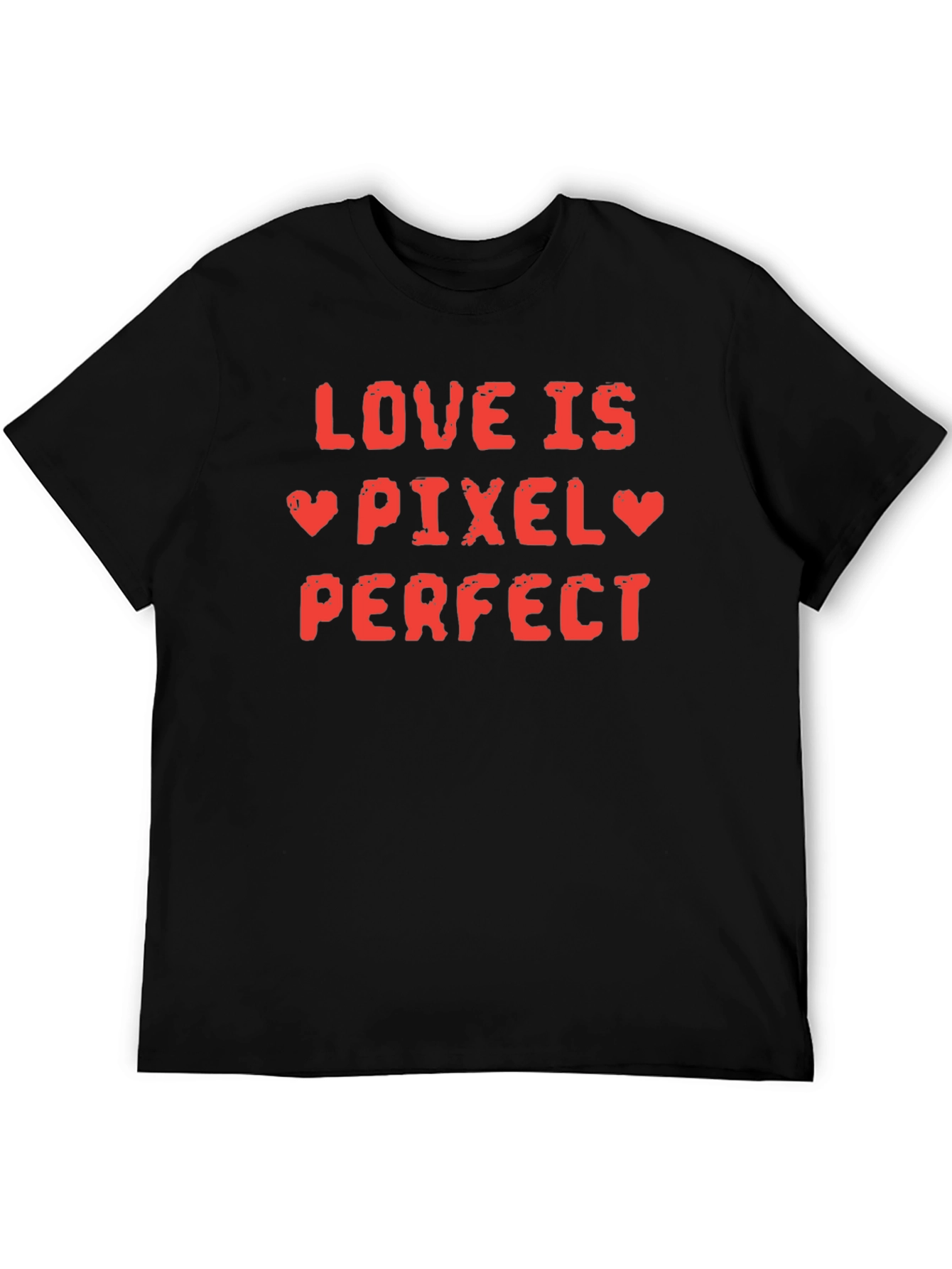 Black Love Is Pixel Perfect Graphic T-Shirt view 5