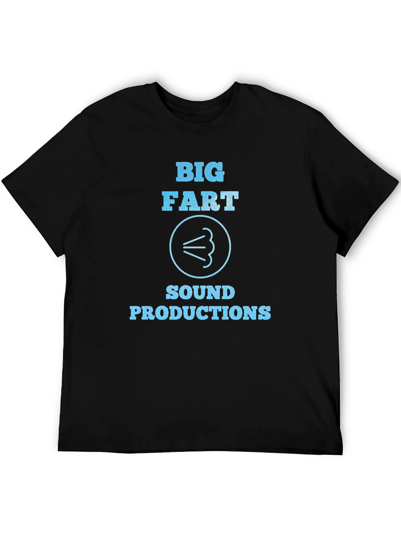 Black Big Fart Sound Productions T-Shirt - Black view 5