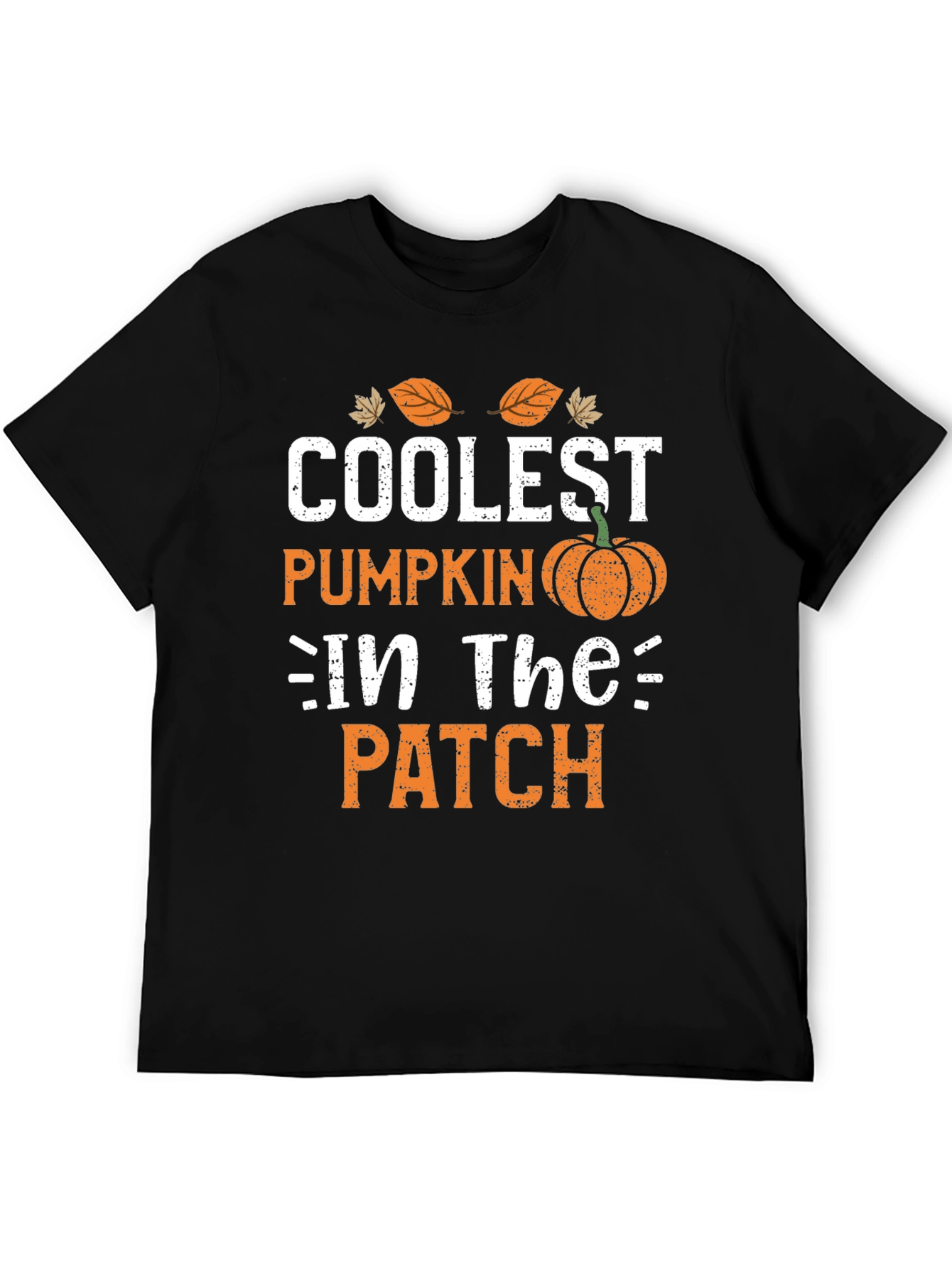 Black Coolest Pumpkin in the Patch T-Shirt view 5