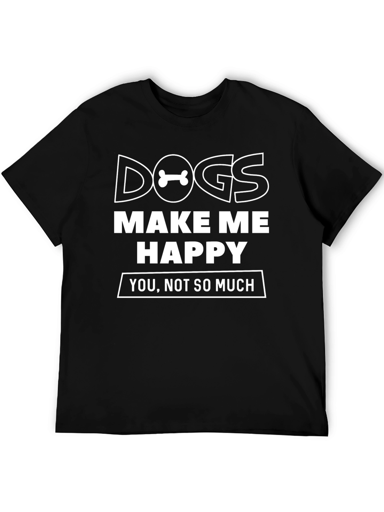 Black Dogs Make Me Happy Graphic Tee view 5