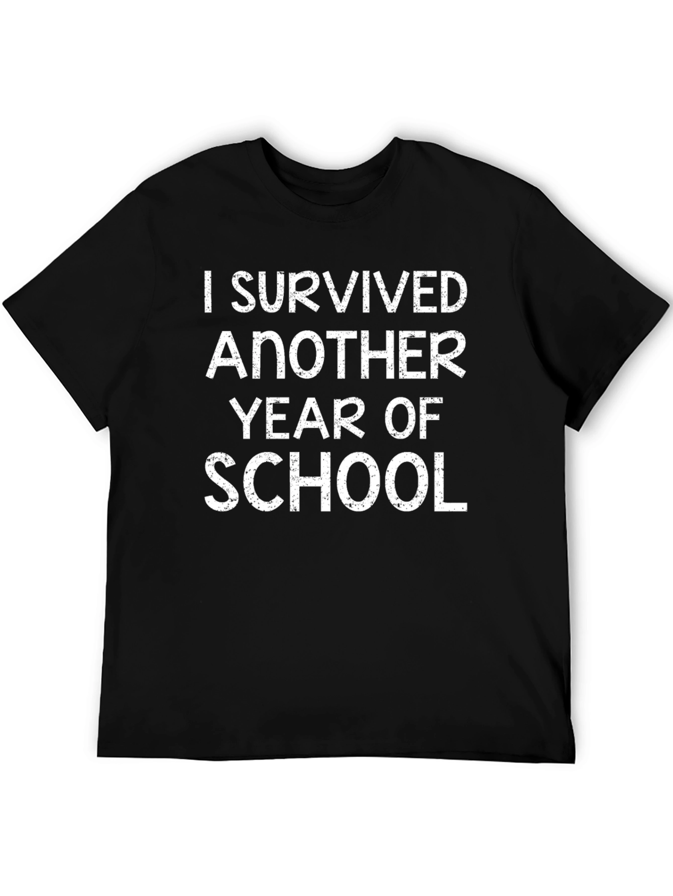 Black I Survived Another Year of School T-Shirt view 5