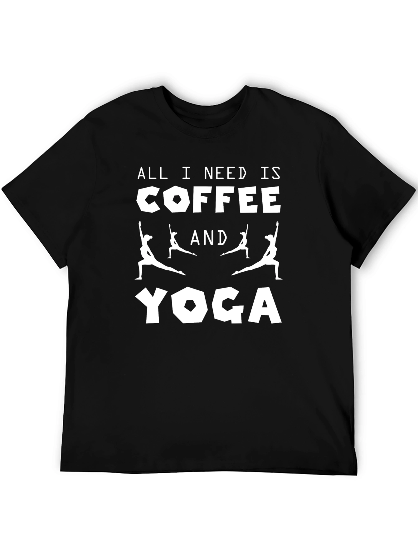 Black Coffee & Yoga Black T-Shirt view 5