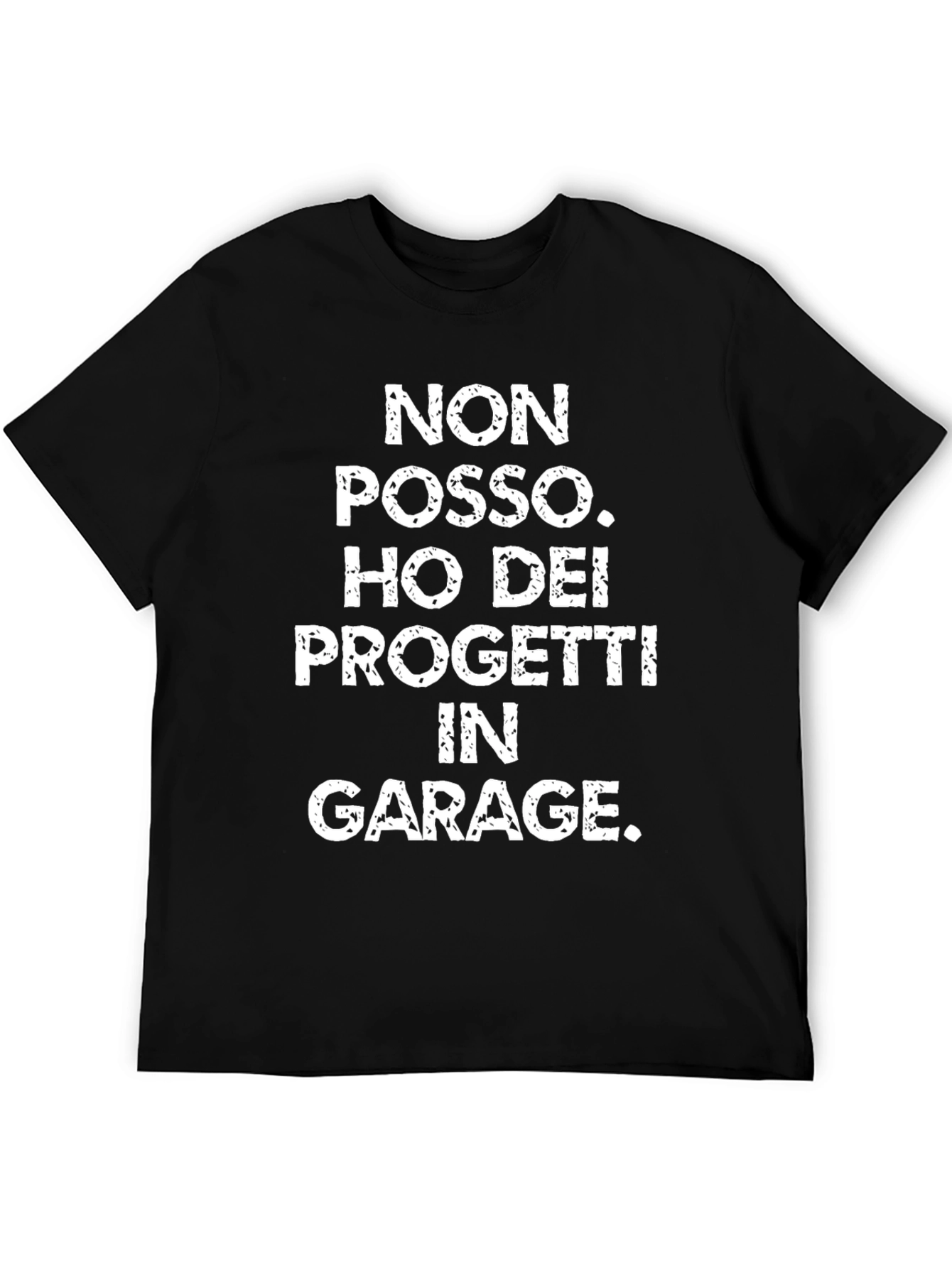 Black Garage Projects T-Shirt - Funny Italian Saying Tee view 5