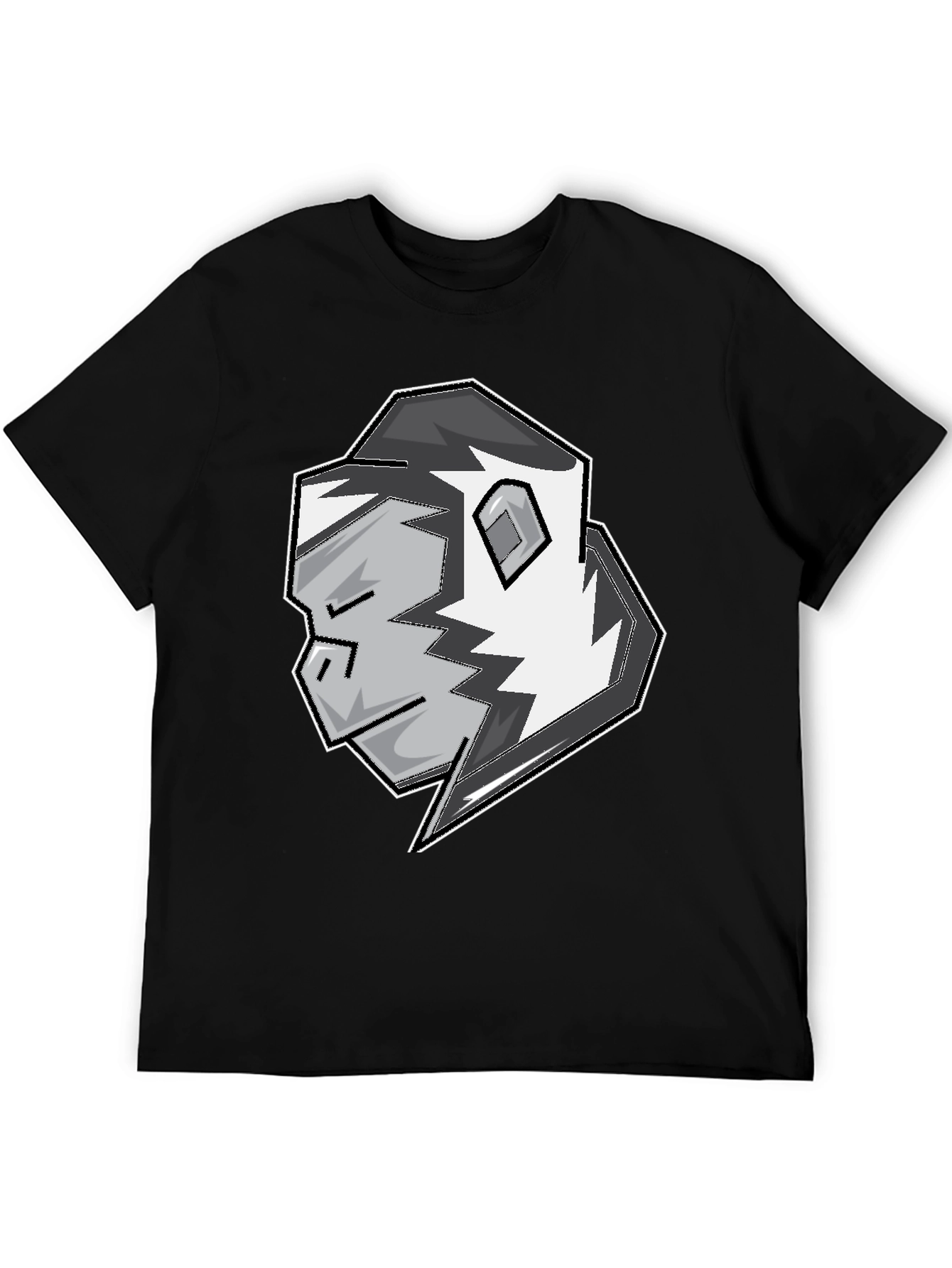 Black Stylish Gorilla Graphic T-Shirt - Black view 5