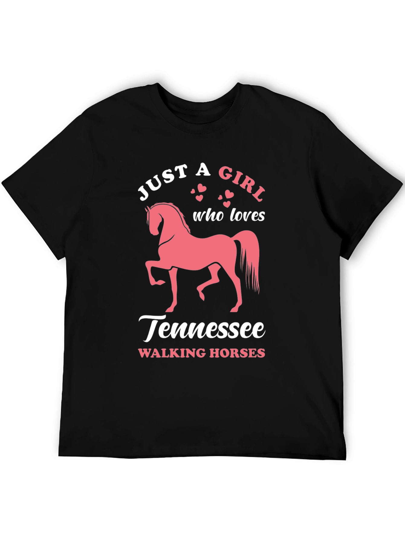 Black Tennessee Walking Horse Graphic T-Shirt view 5