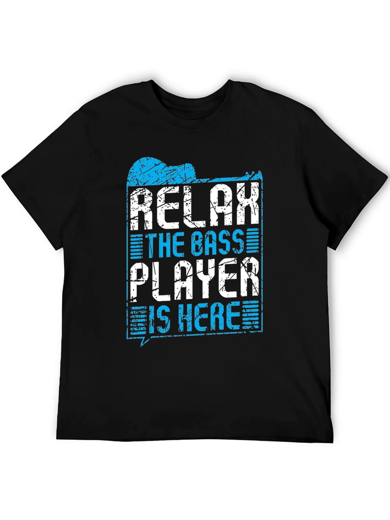 Black Relax, The Bass Player Is Here T-Shirt view 5