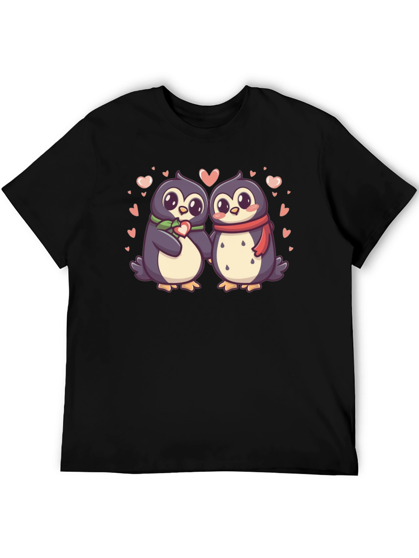 Black Penguin Love T-Shirt view 5