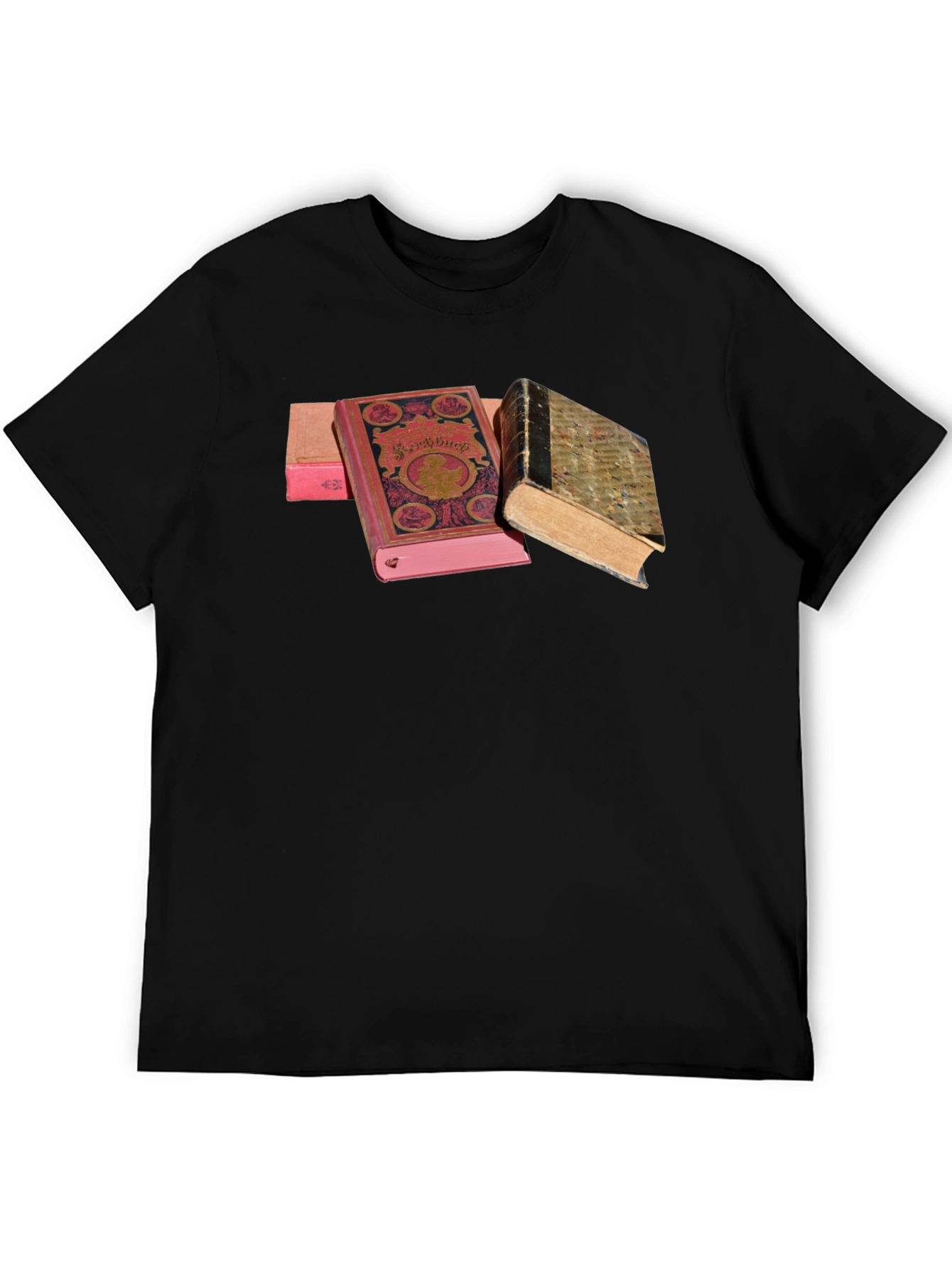Black Vintage Books Graphic Tee - Stylish Comfort view 5