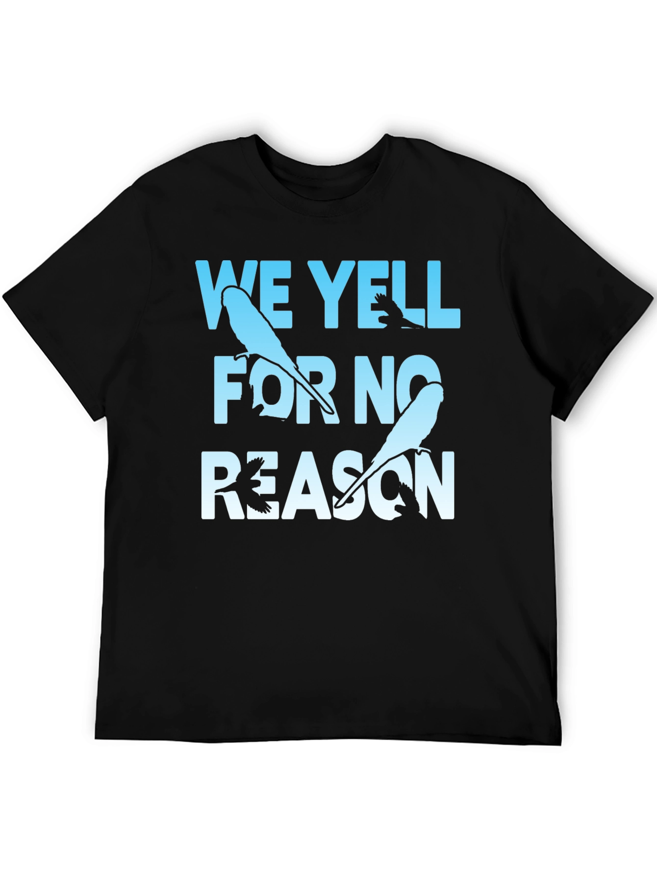Black We Yell For No Reason Graphic Tee view 5