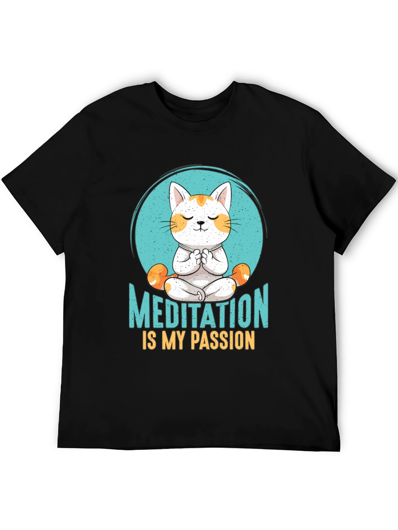 Meditation Cat T-Shirt: Find Your Zen - 5