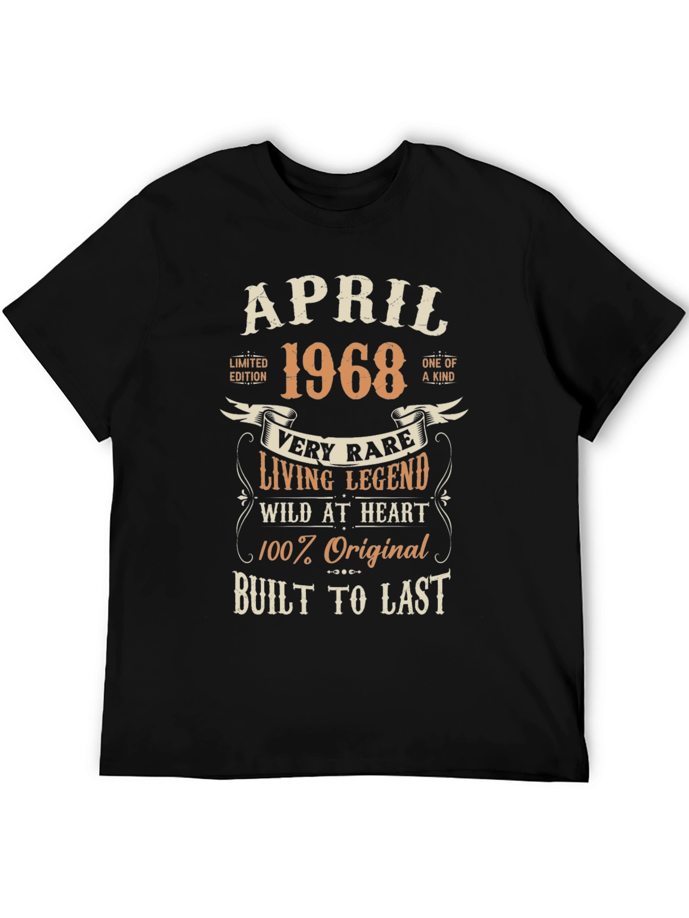 Black April 1968 Vintage Limited Edition T-Shirt view 5