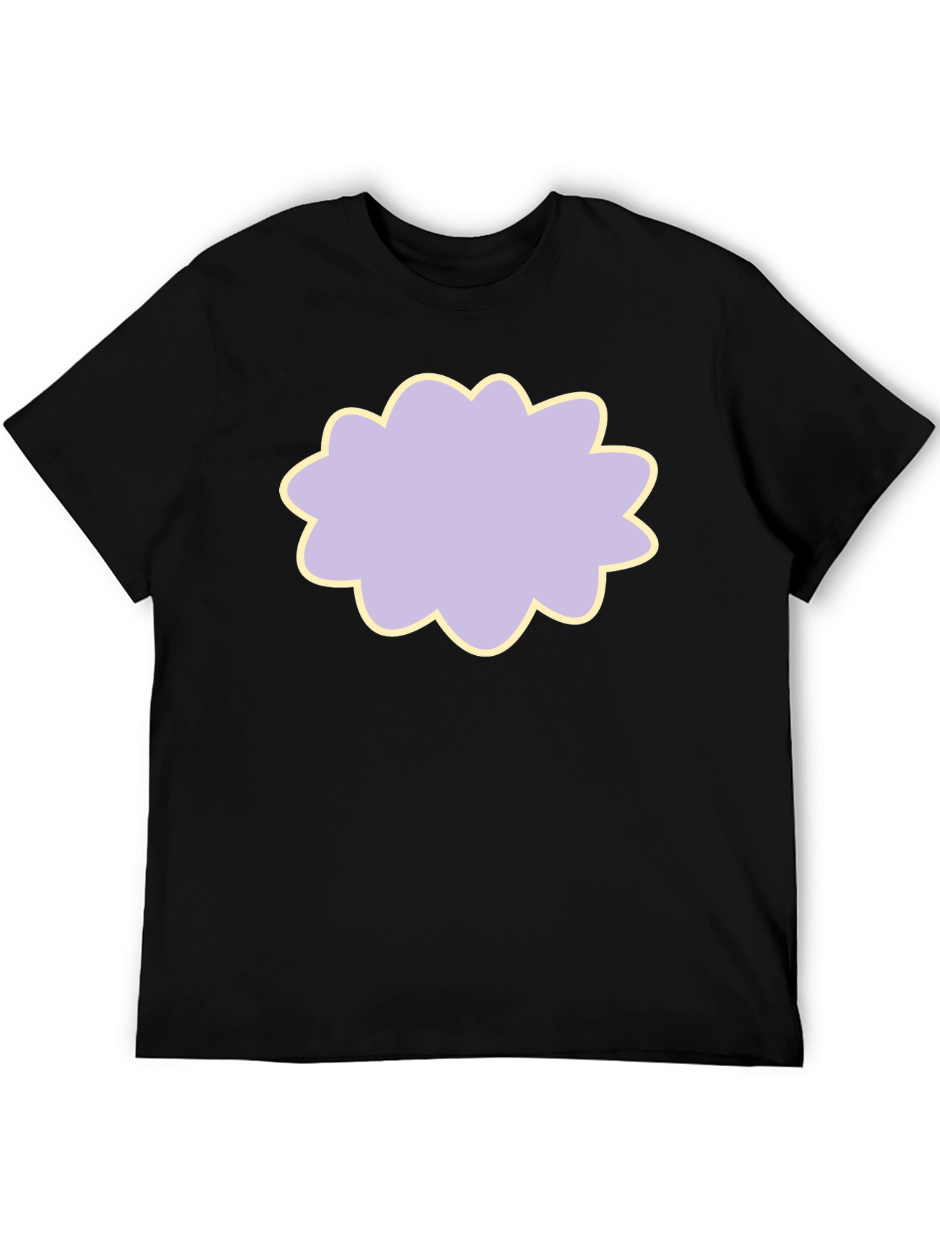 Black Lilac Cloud T-Shirt - Soft & Stylish view 5
