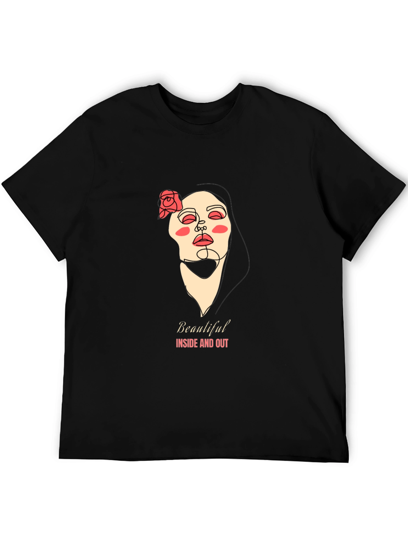 Black Beautiful Inside & Out Graphic Tee view 5