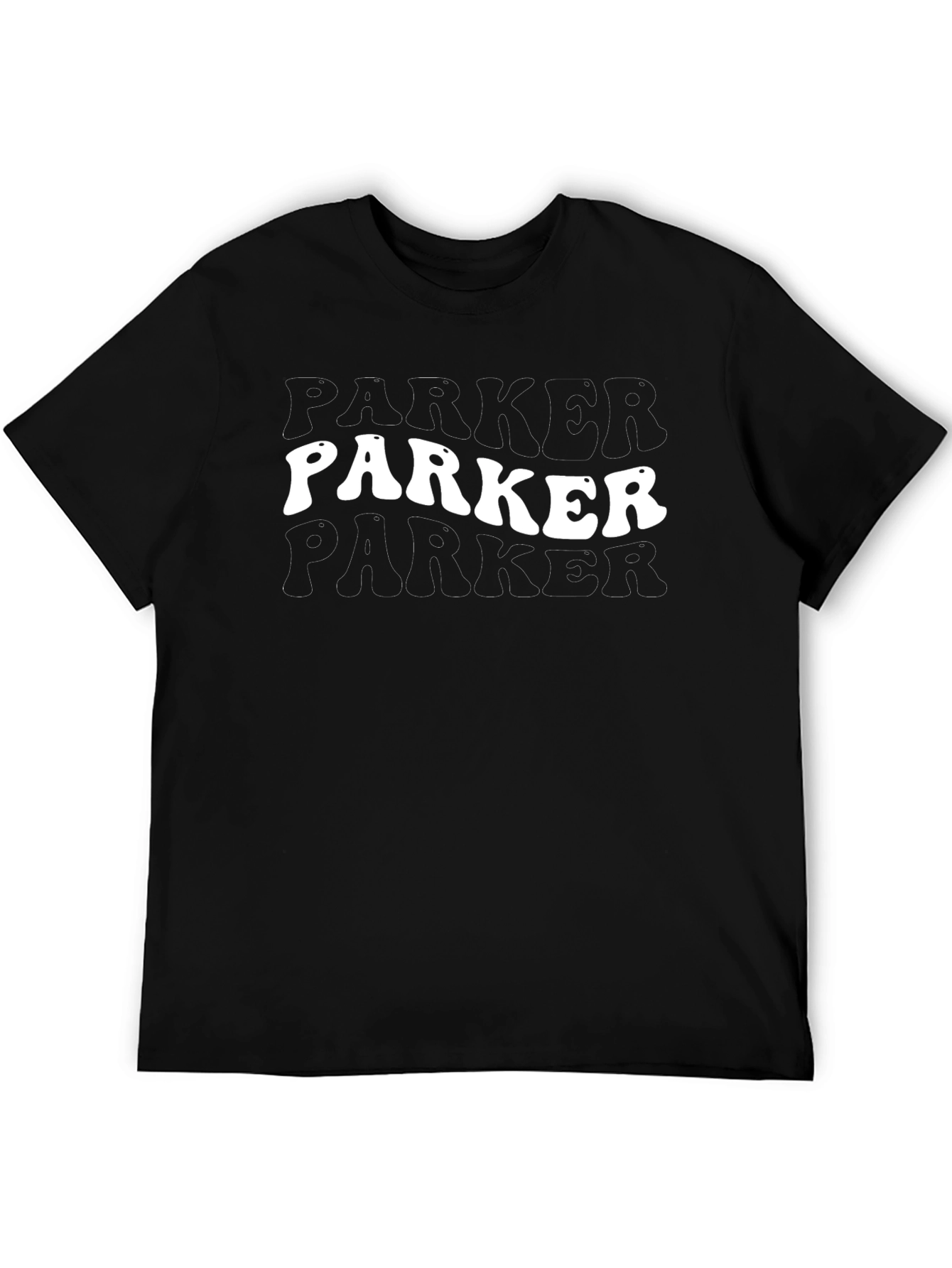 Black Parker Retro Style T-Shirt view 5