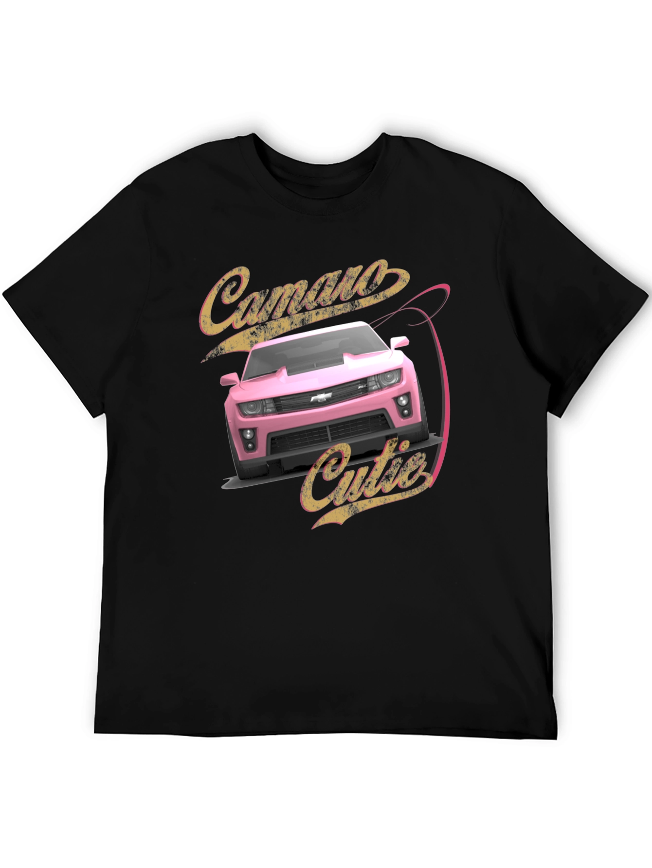 Black Camaro Cutie T-Shirt - Black Graphic Tee view 5
