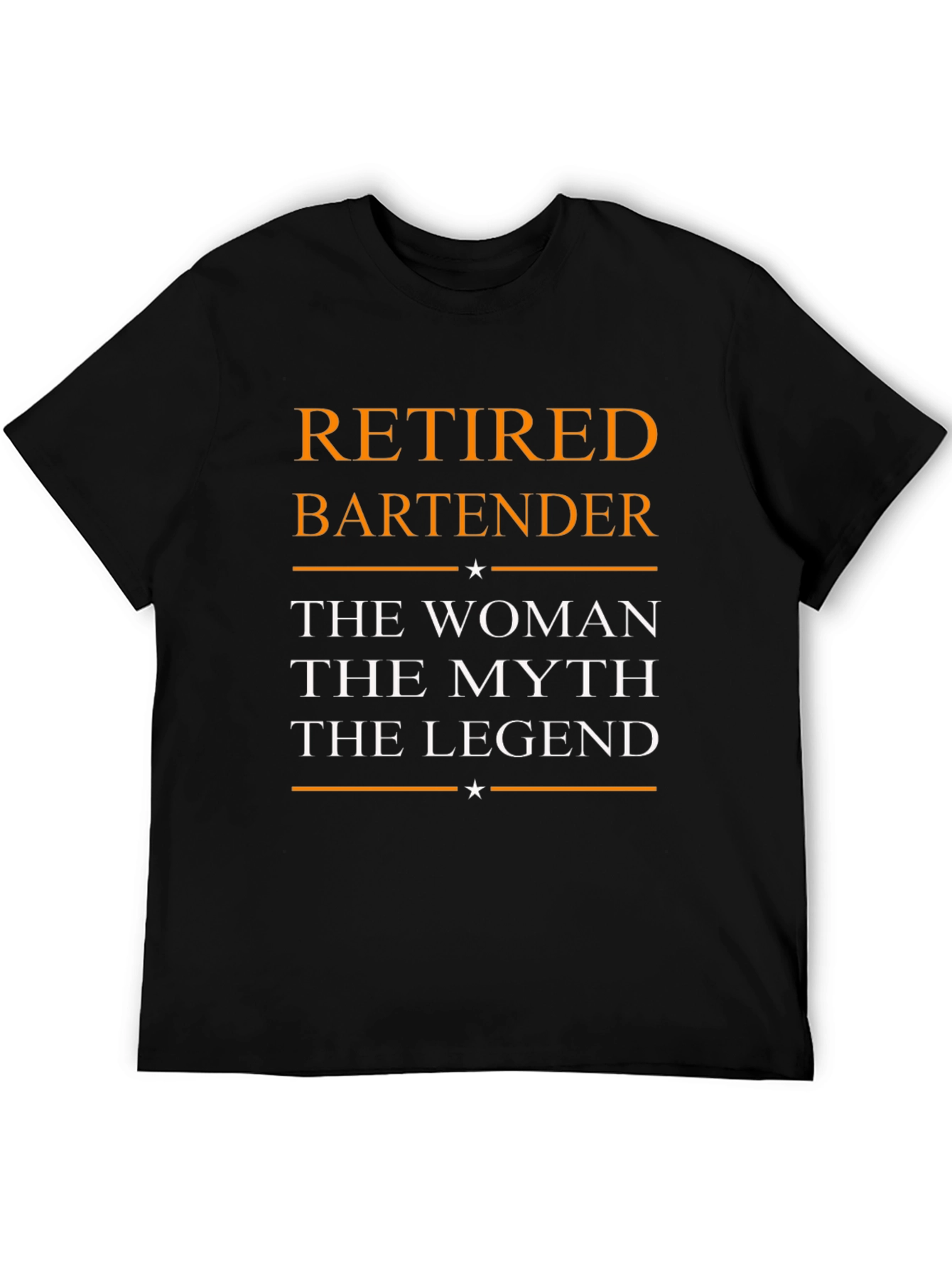 Black Retired Bartender: The Woman, Myth, Legend T-Shirt view 5