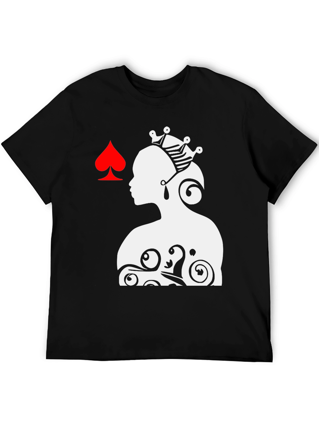 Queen of Spades Graphic Tee - Black - 5