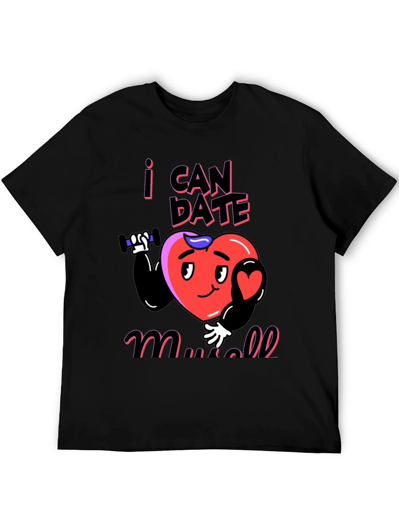 Black I Can Date Myself T-Shirt view 5