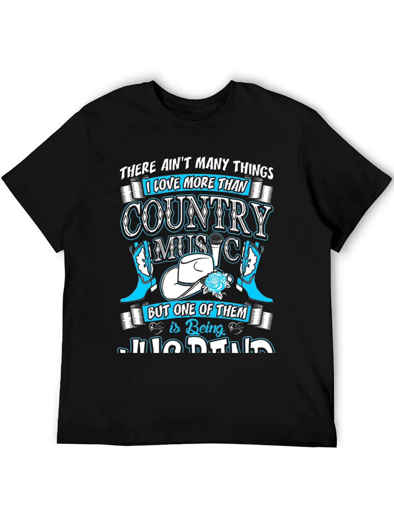 Black Country Music Fan T-Shirt view 5