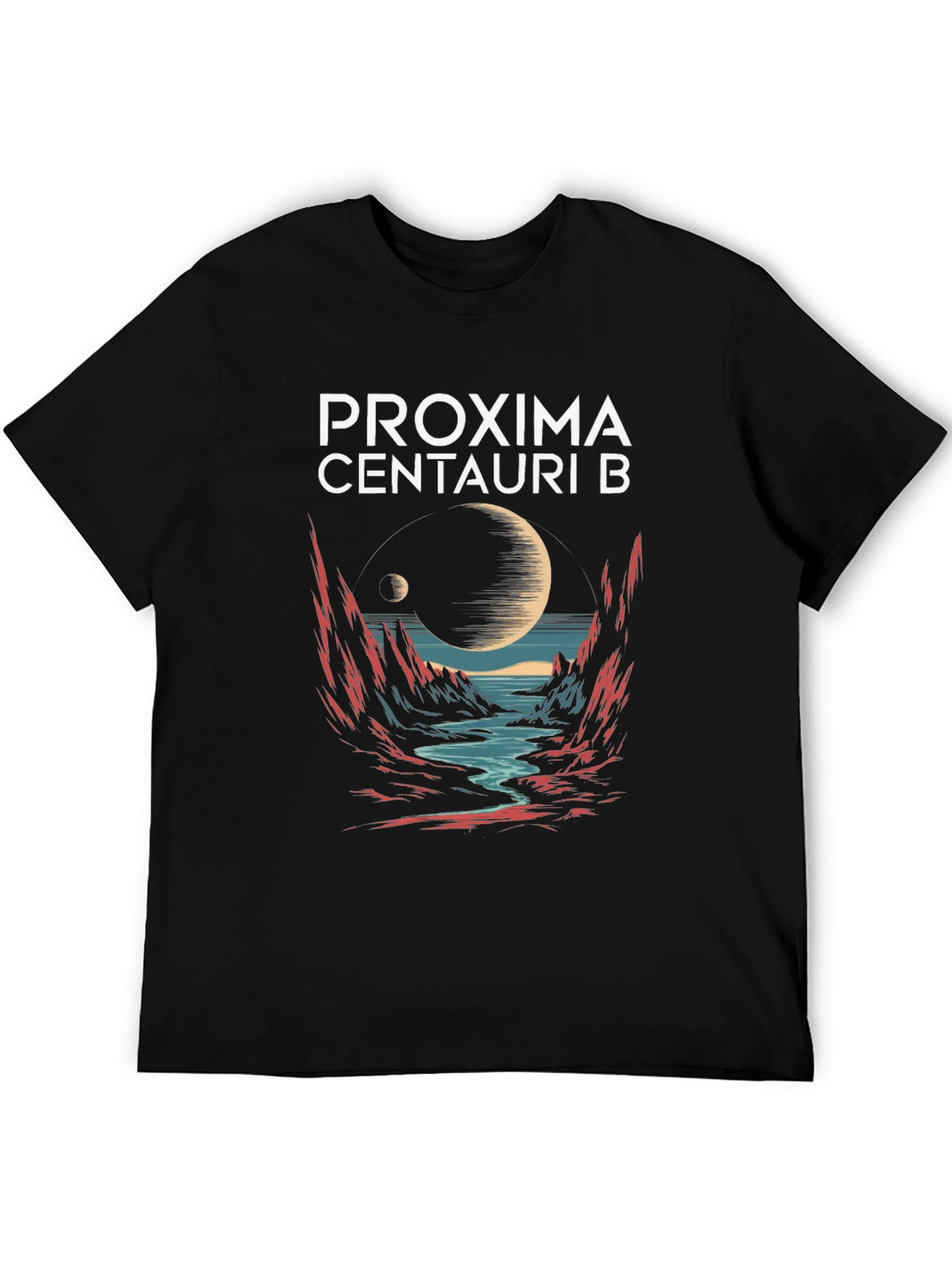 Black Proxima Centauri B Graphic T-Shirt view 5
