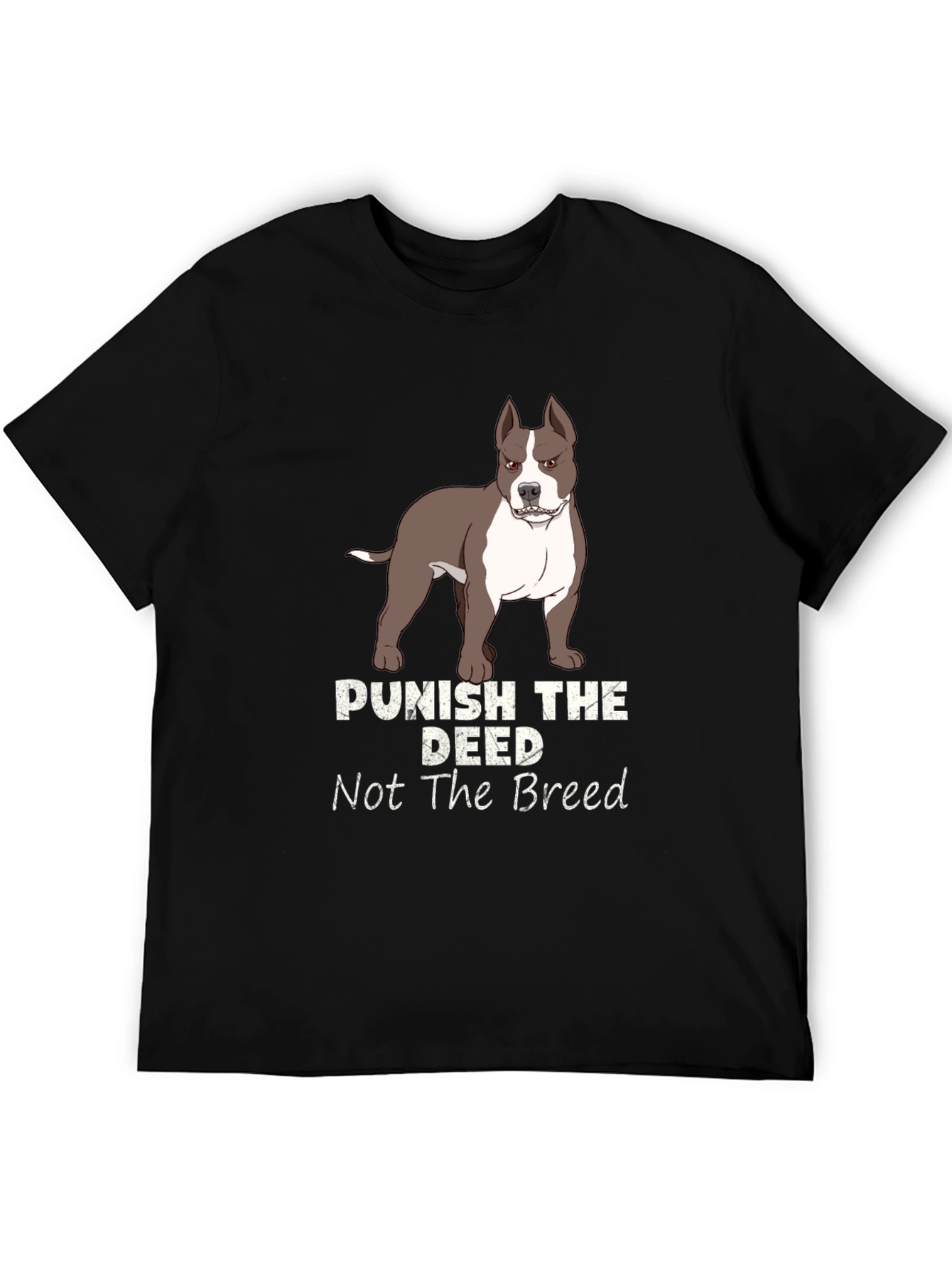 Black Punish the Deed, Not the Breed T-Shirt view 5