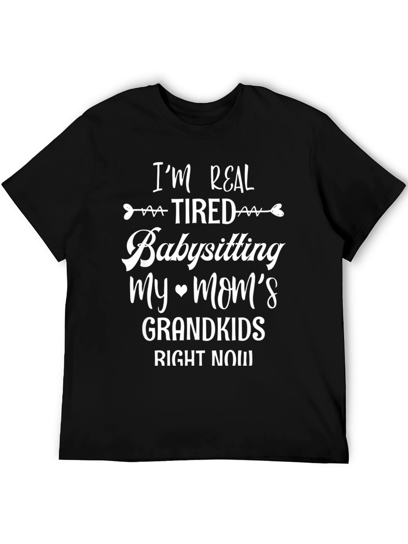 Black Funny Grandkids Babysitting T-Shirt view 5