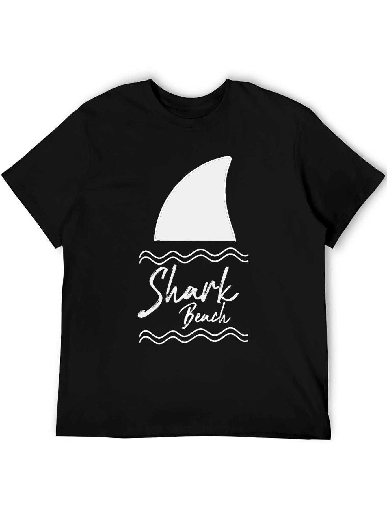 Black Shark Beach Graphic Tee - Black view 5