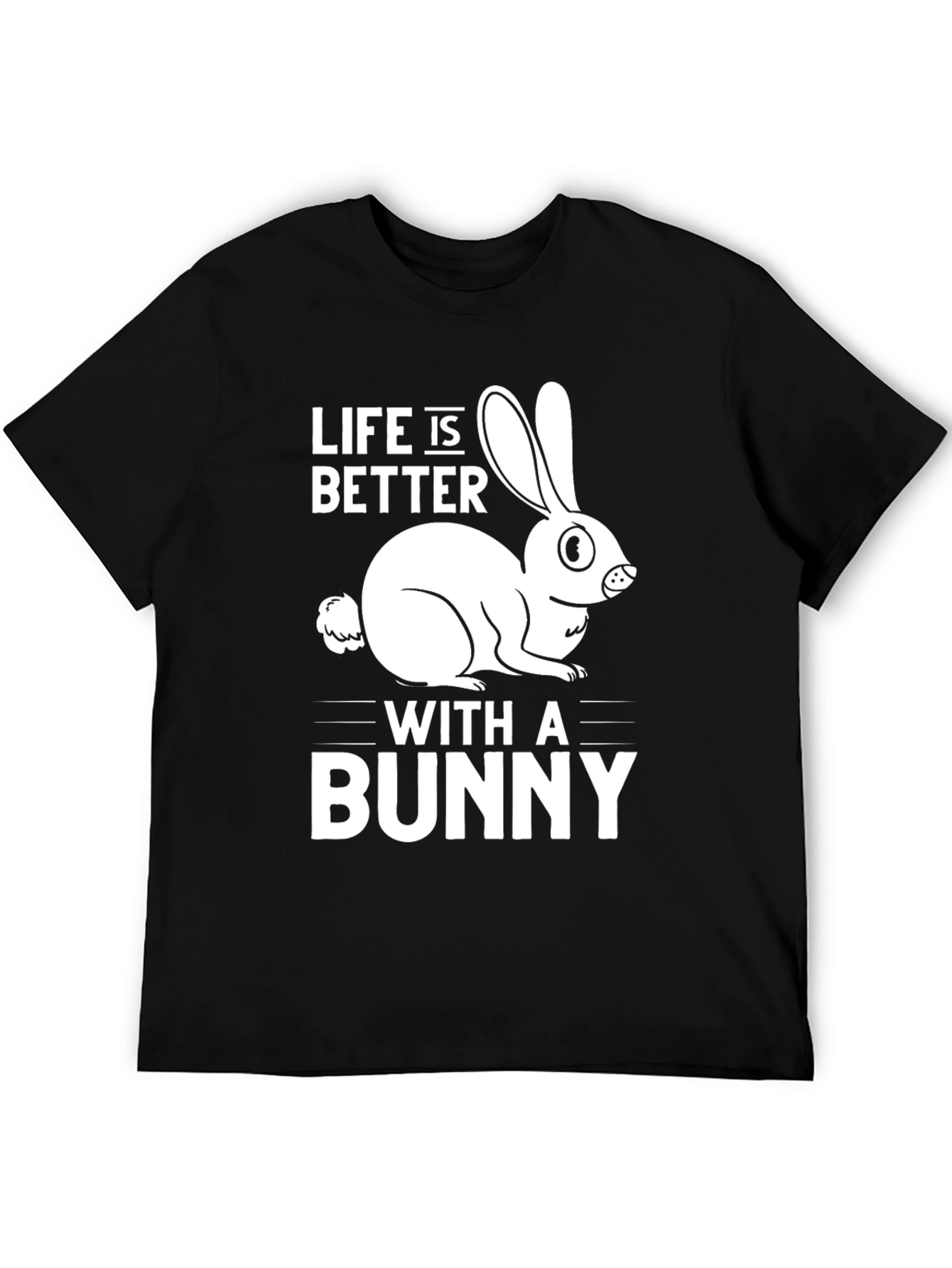 Black Life is Better with a Bunny T-Shirt view 5