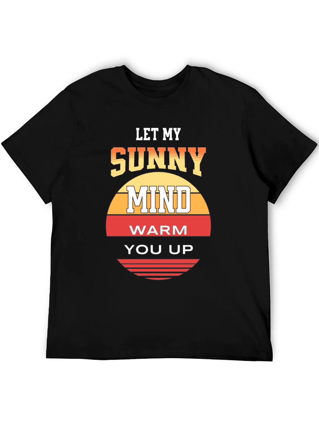 Black Sunny Mind Graphic Tee - Let My Mind Warm You Up view 5