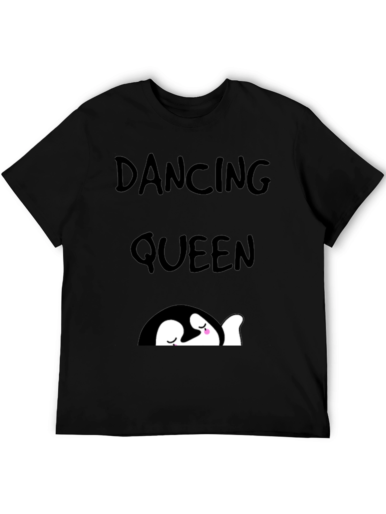 Black Dancing Queen Penguin Graphic Tee view 5