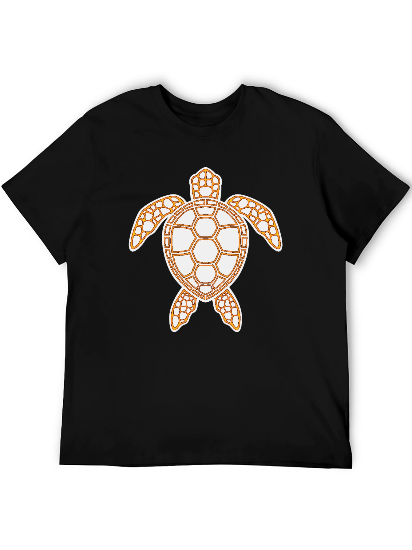 Black Turtle Graphic Print Black T-Shirt view 5